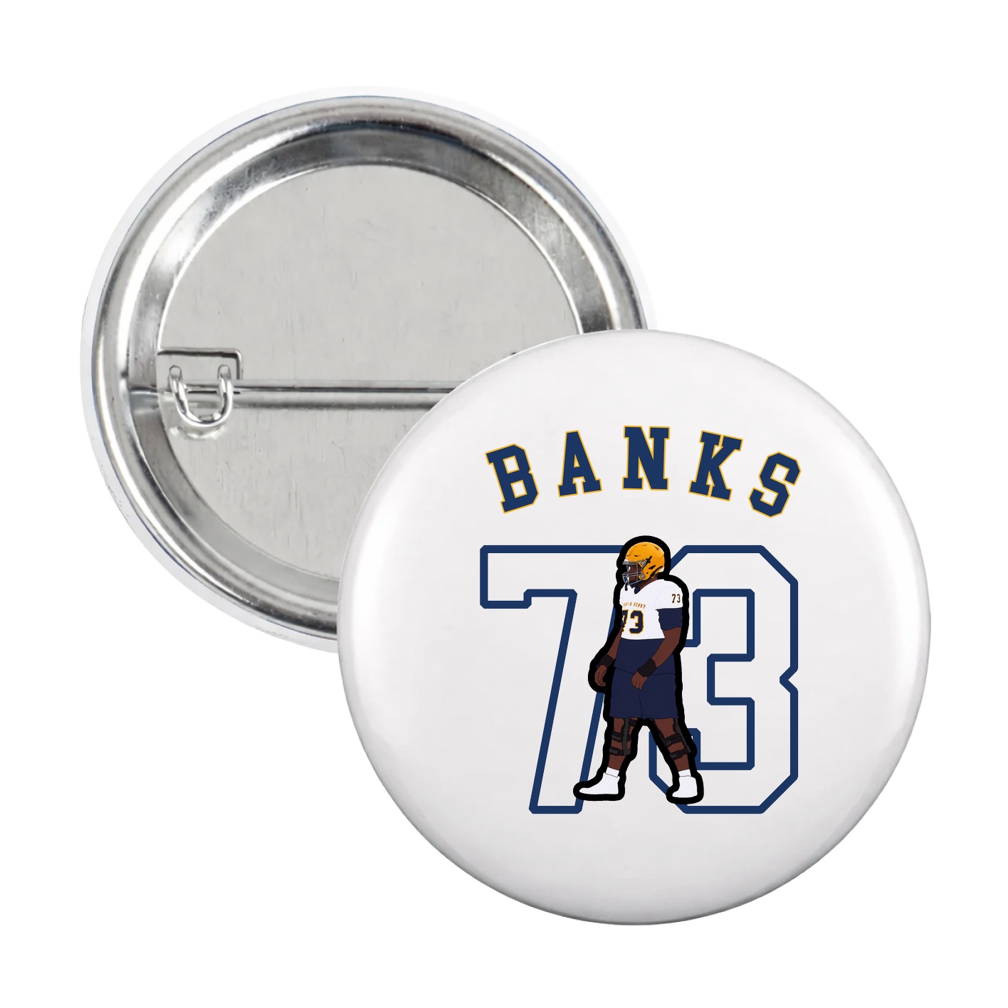 Game Day Button — Shirsey Arch in White