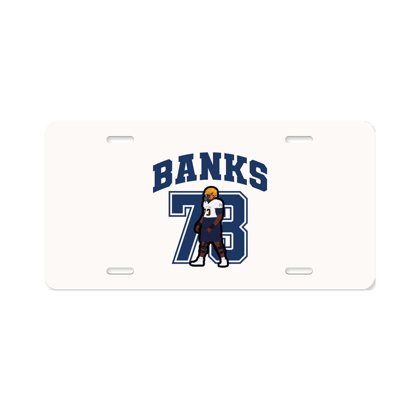 License Plate — Number in Classic