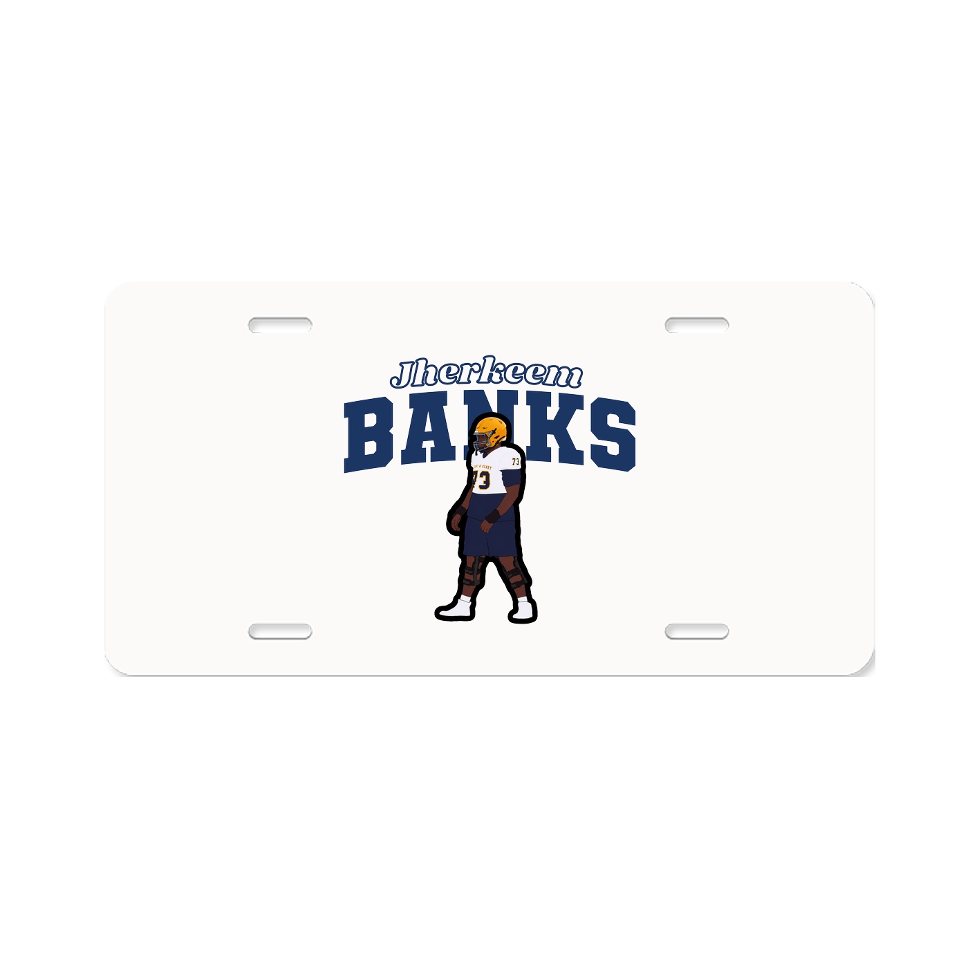 License Plate — Name Arch in Classic