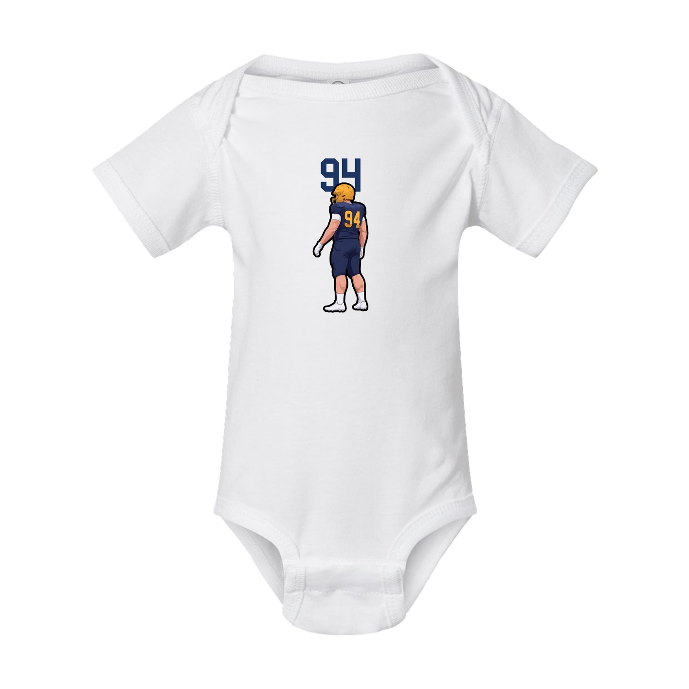 Baby Onesie — Number Top in White