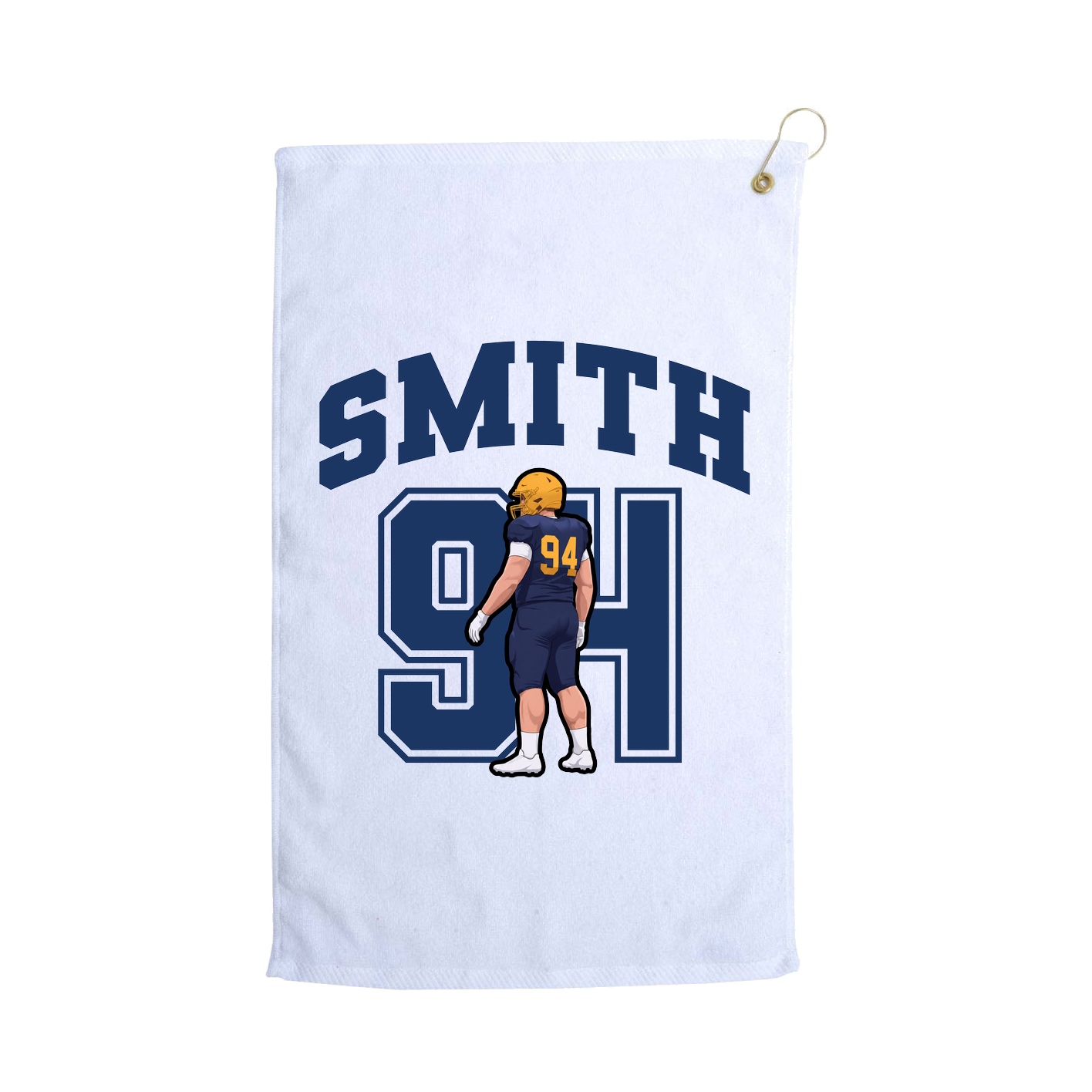 Golf Towel — Number in White