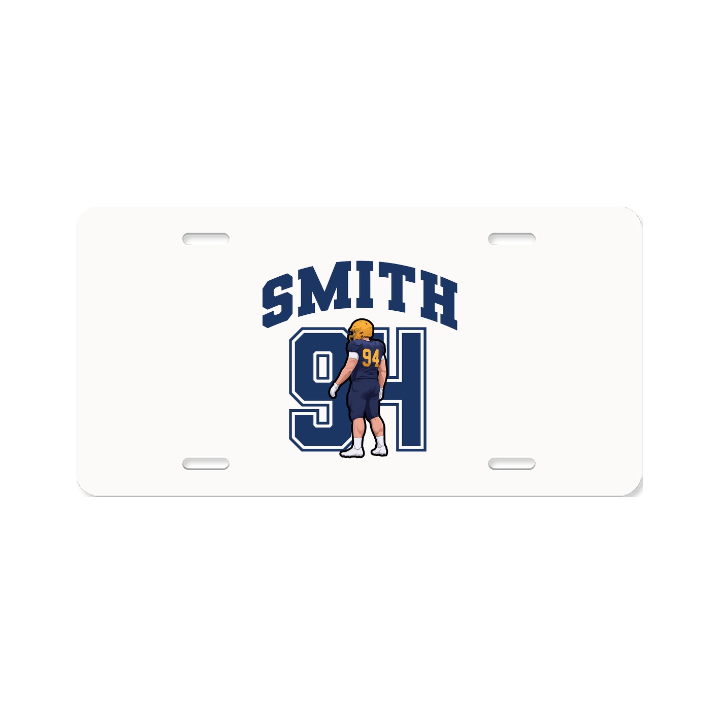 License Plate — Number in Classic