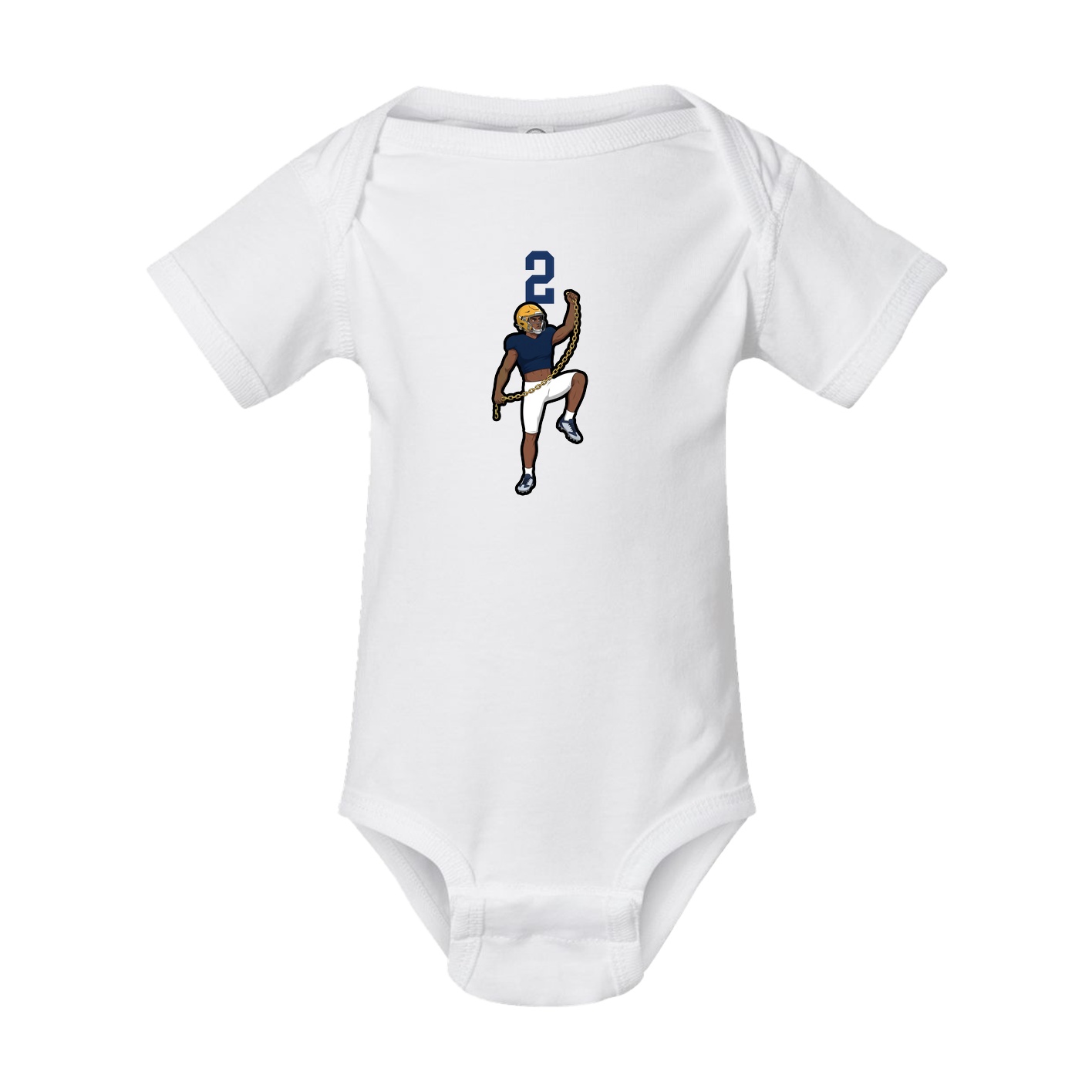 Baby Onesie — Number Top in White