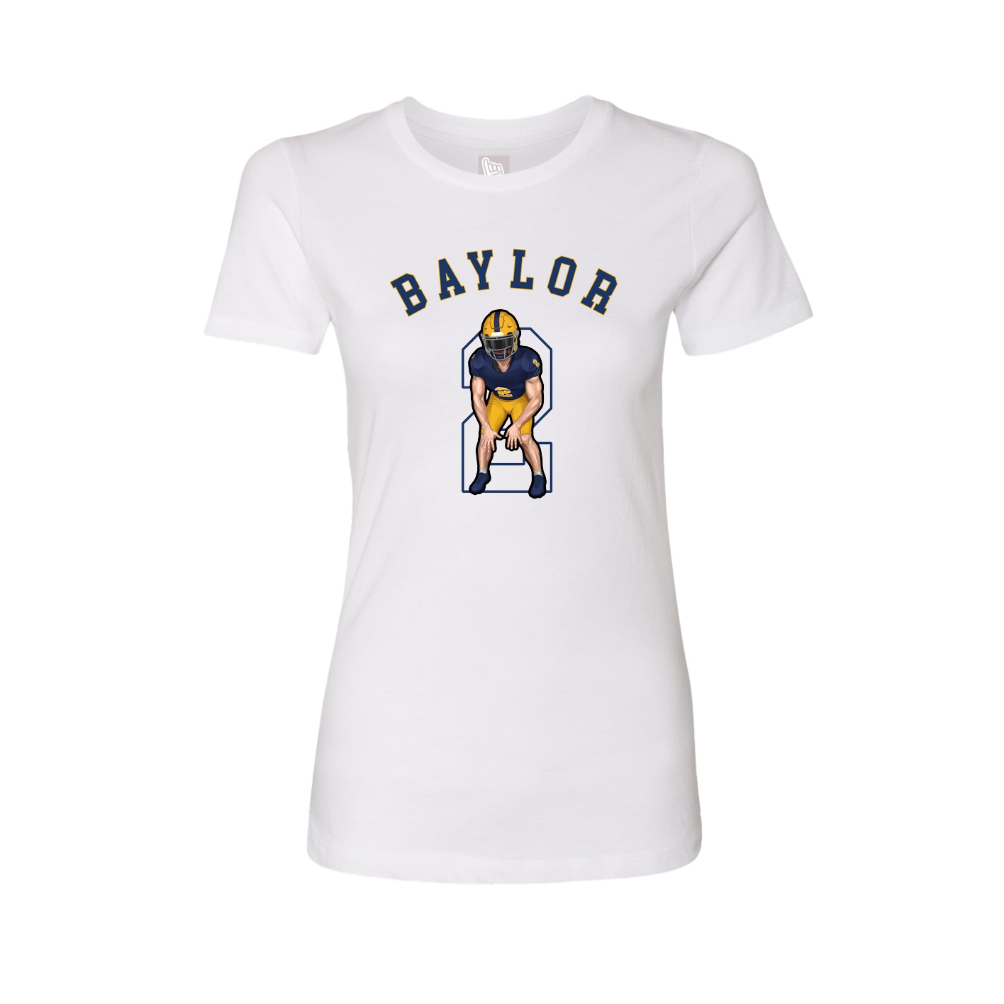 Fitted Women's Tee — Shirsey Arch in White
