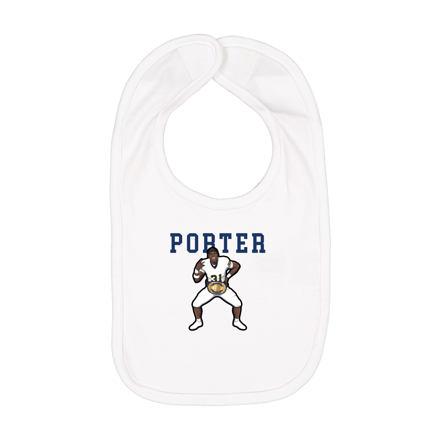 Infant Bib — Shirsey in White