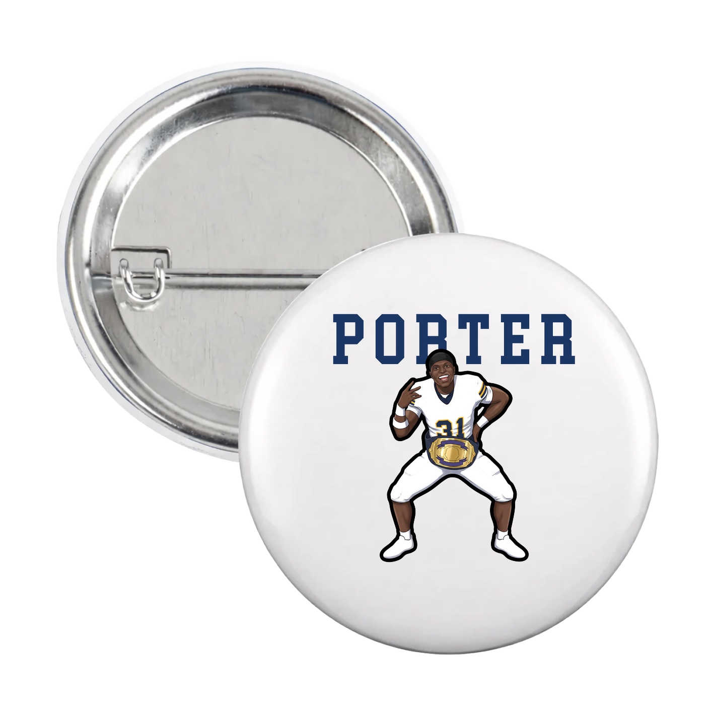 Game Day Button — Shirsey in White