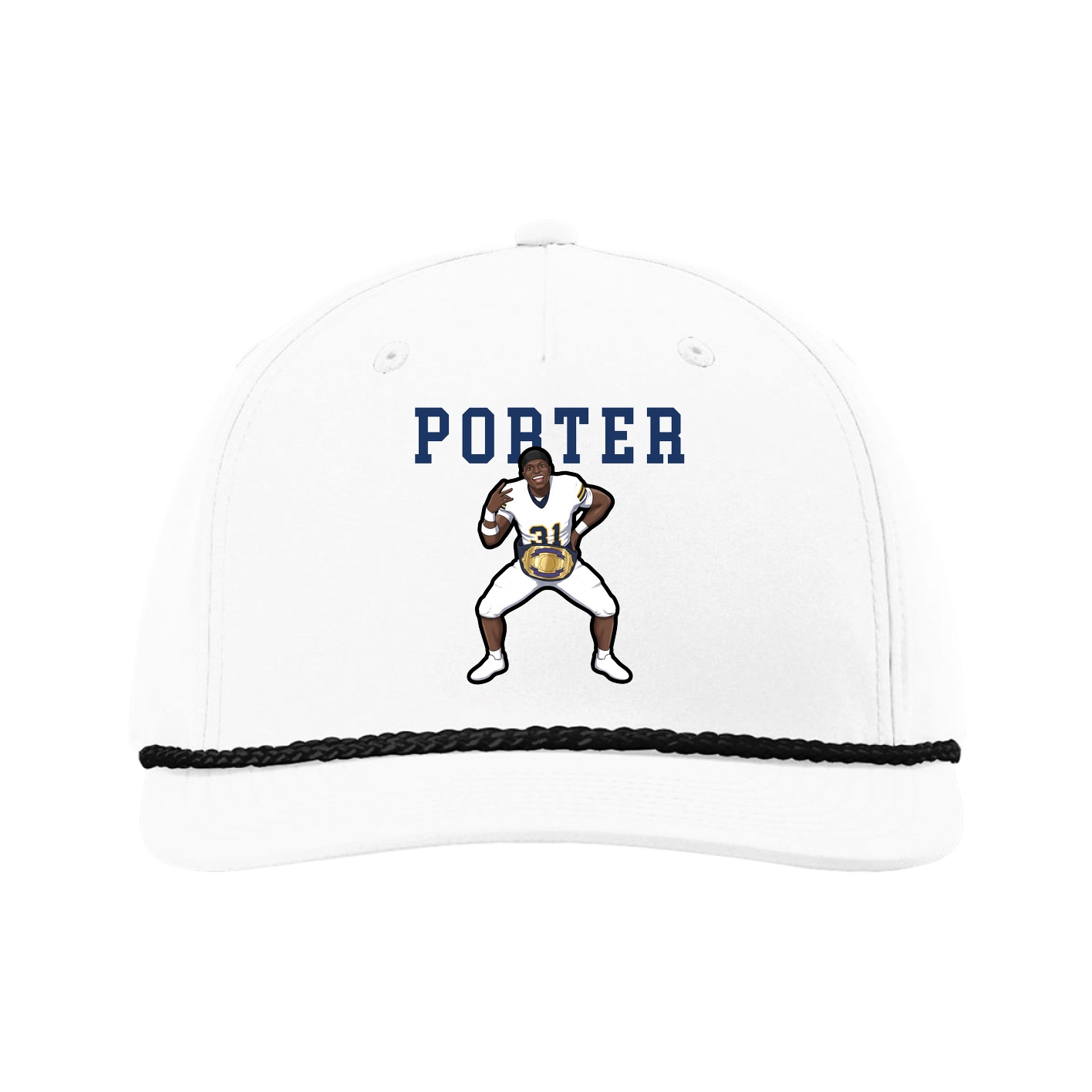 Five-Panel Classic Rope Cap — Shirsey in White