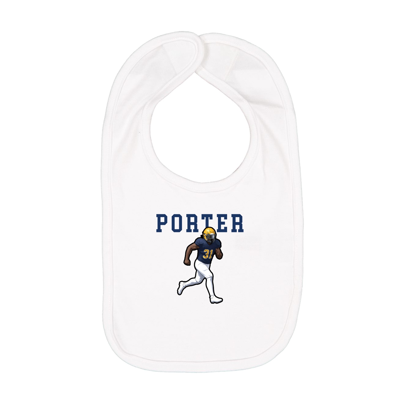 Infant Bib — Shirsey in White