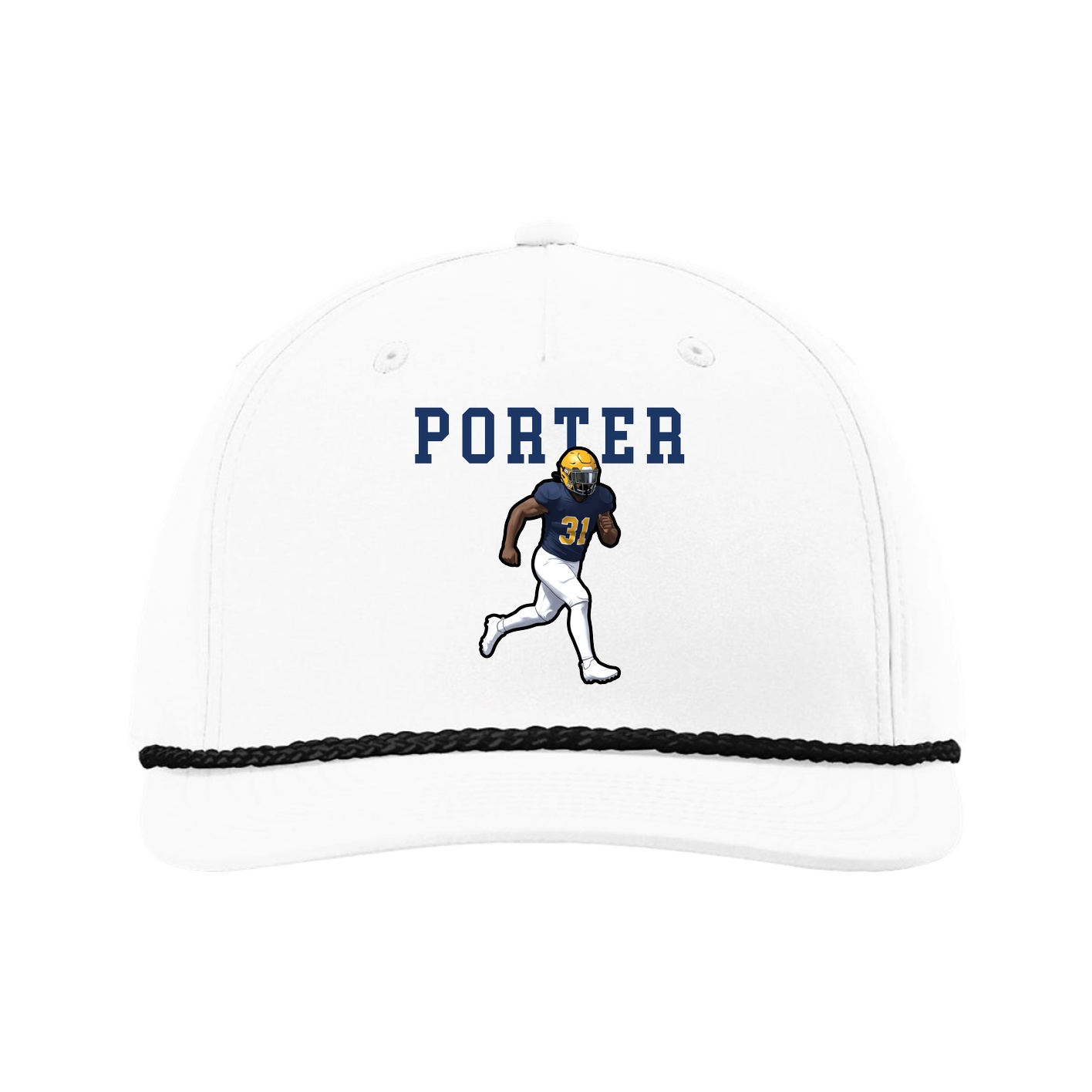 Five-Panel Classic Rope Cap — Shirsey in White