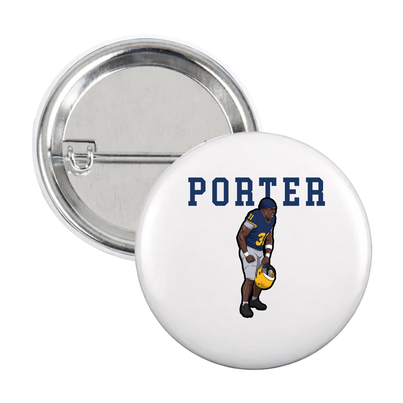 Game Day Button — Shirsey in White