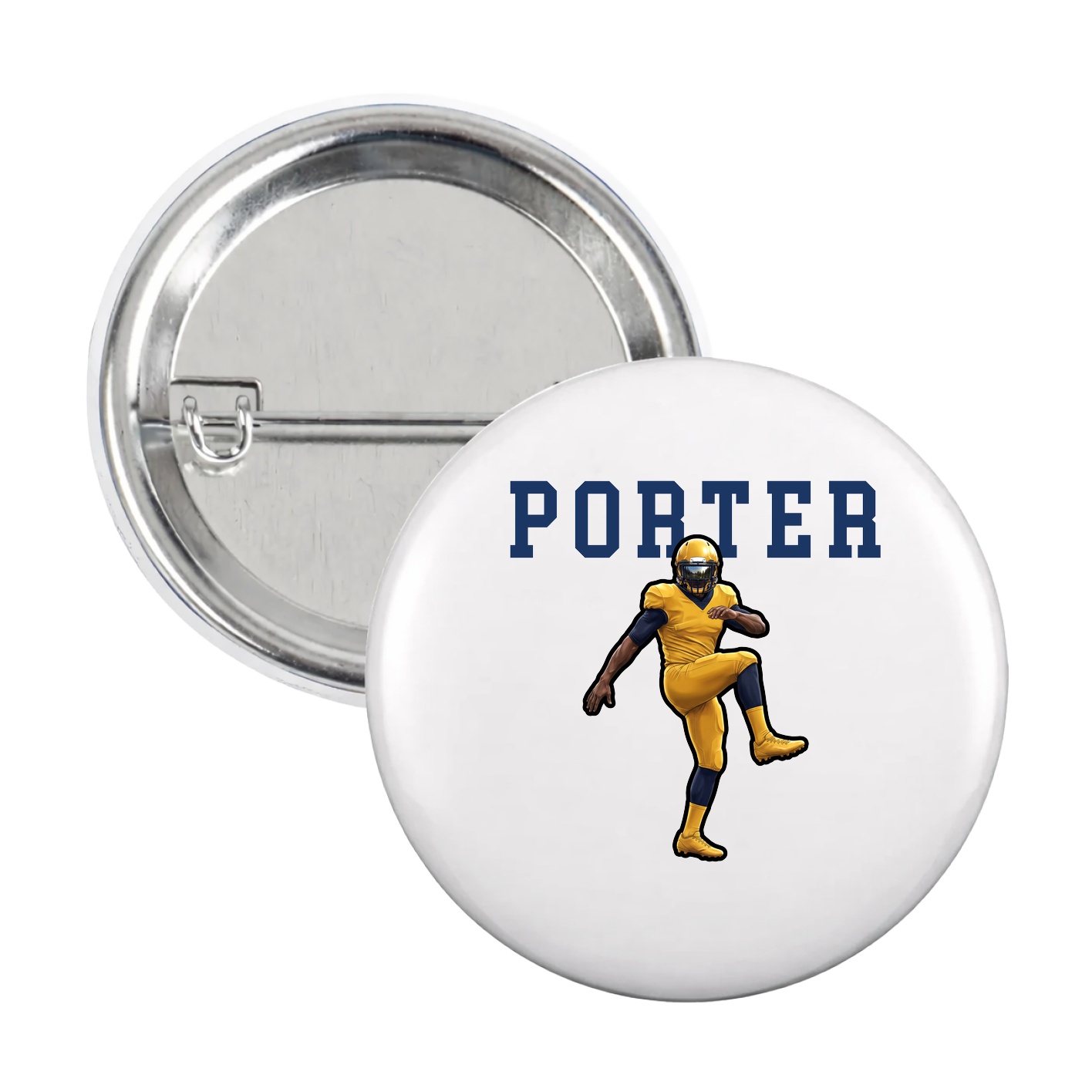 Game Day Button — Shirsey in White