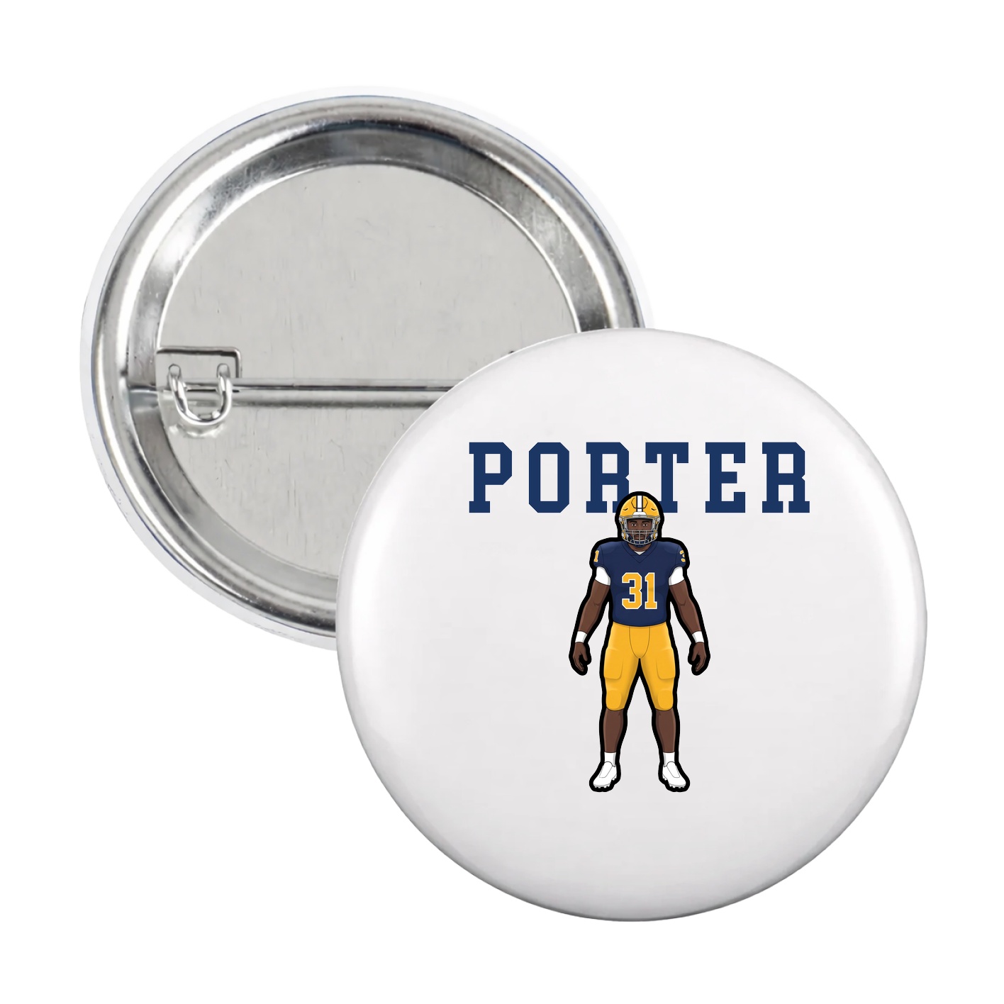 Game Day Button — Shirsey in White