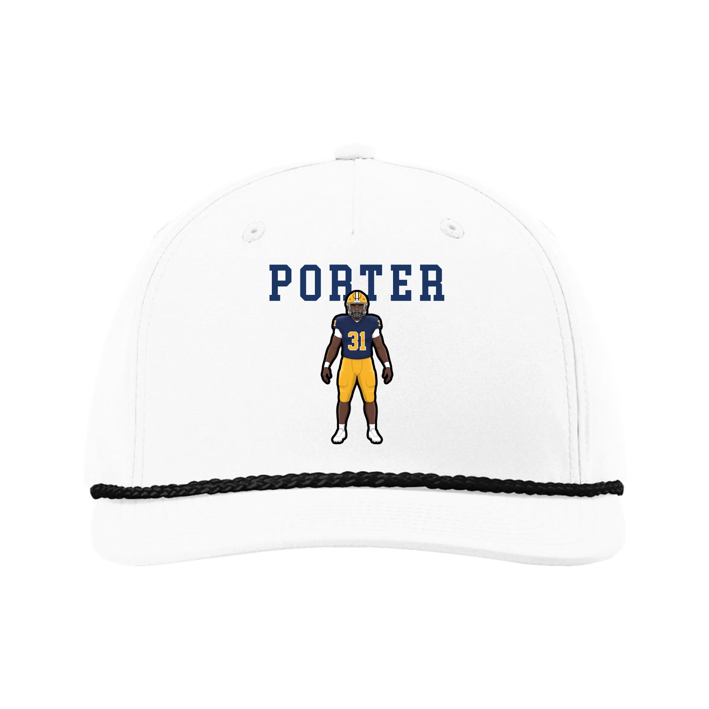 Five-Panel Classic Rope Cap — Shirsey in White