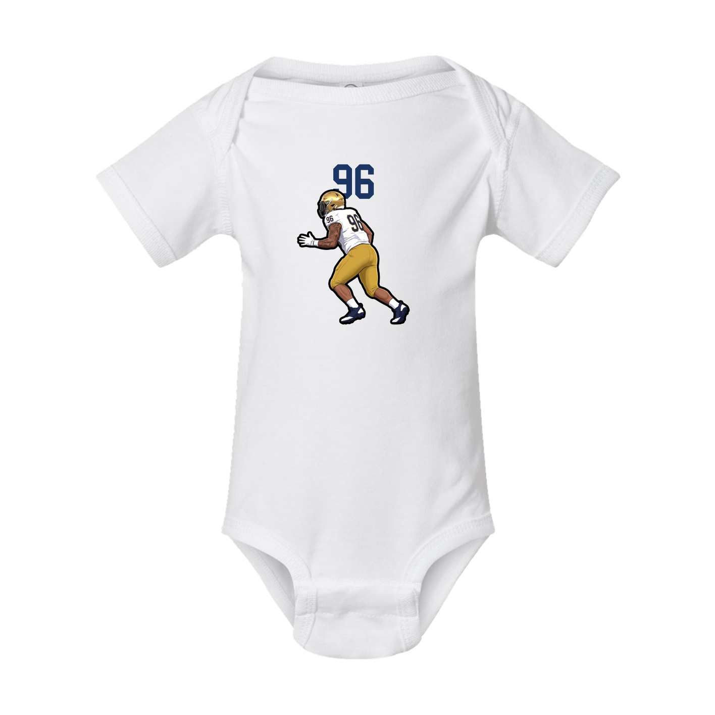 Baby Onesie — Number Top in White