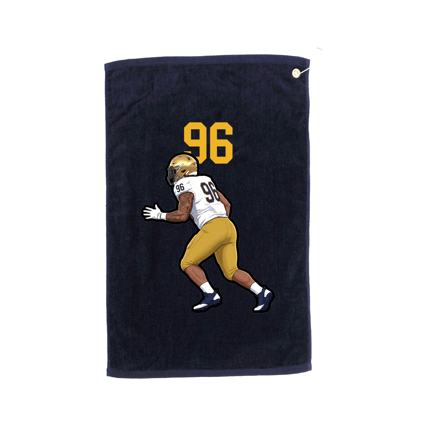 Golf Towel — Number Top in Navy