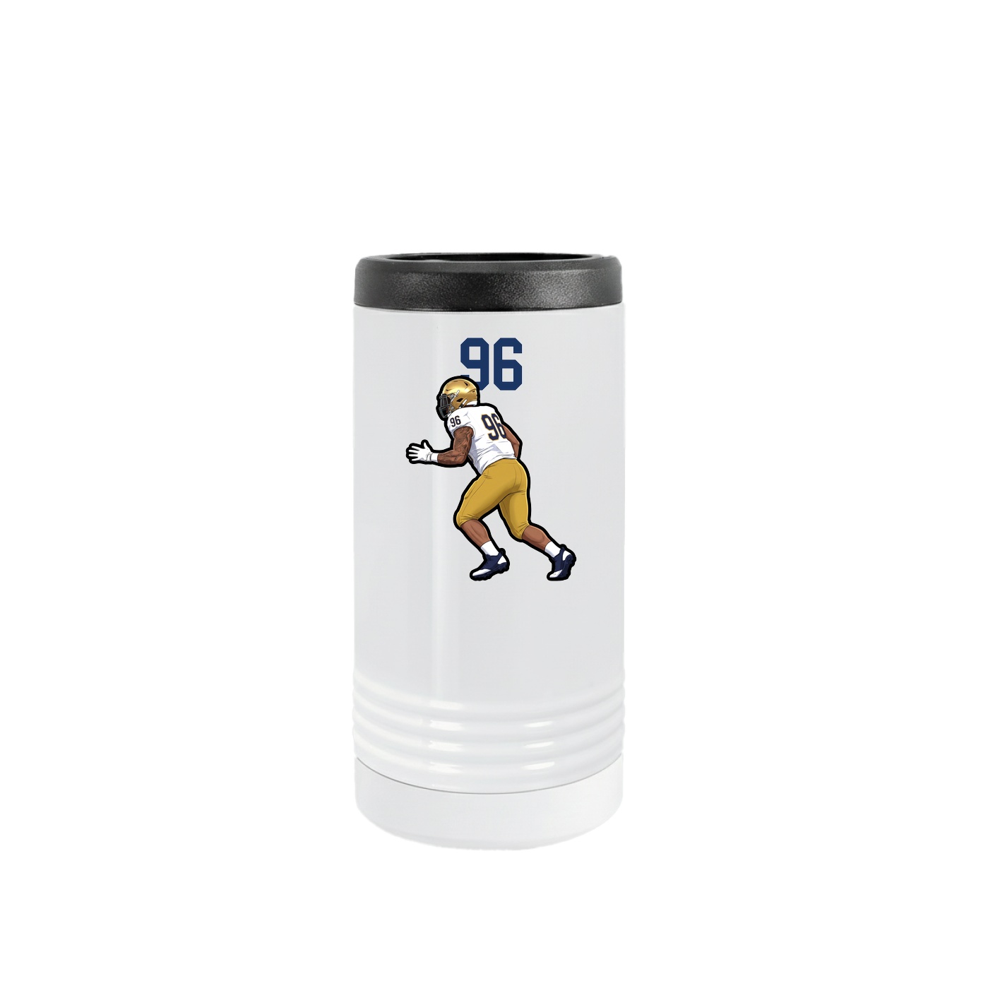 Slim Beverage Holder — Number Top in White