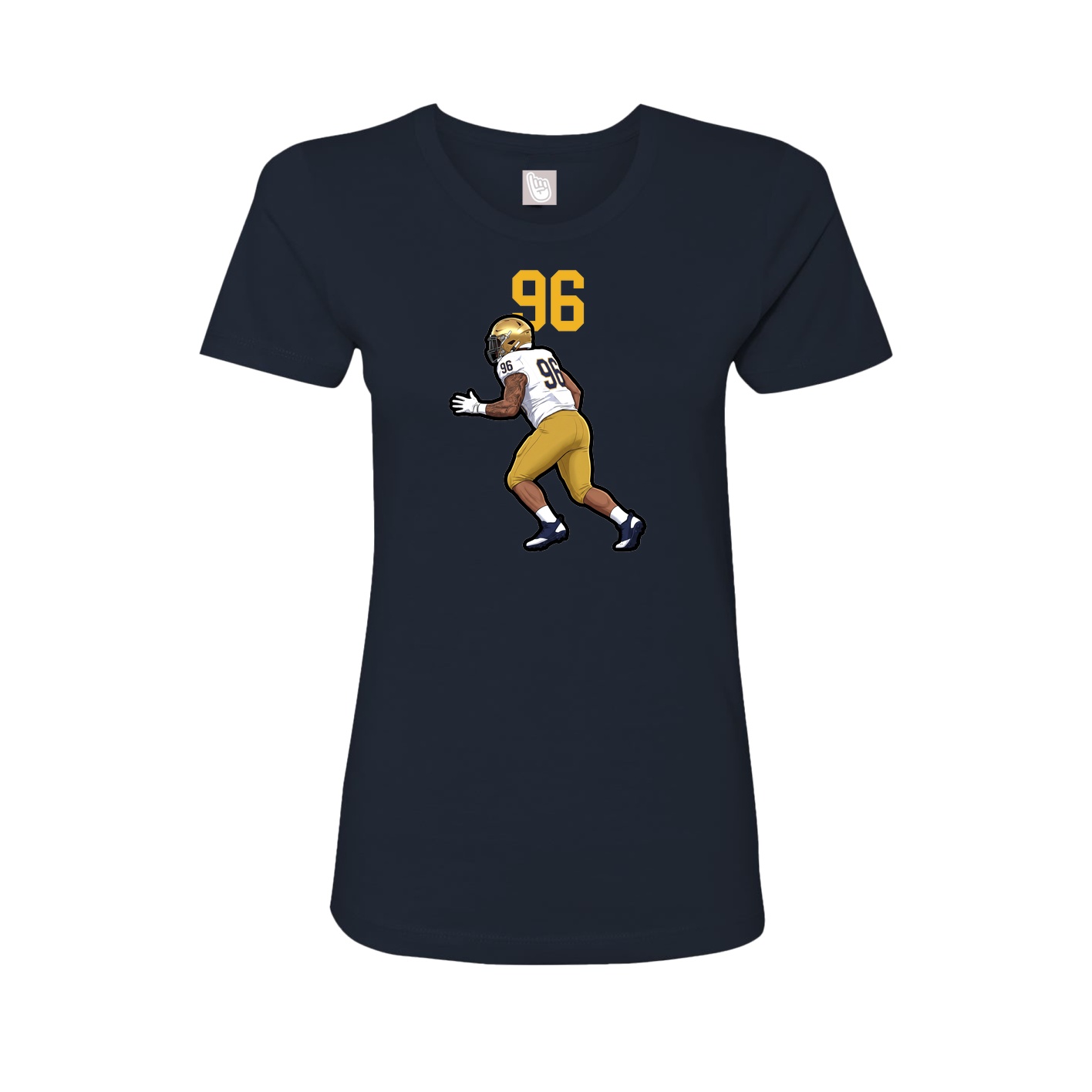 Womens Tee — Number Top in Navy