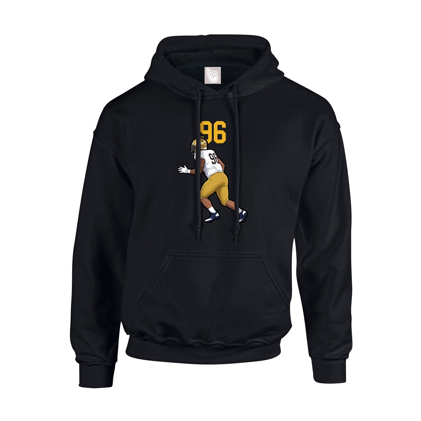 Hoodie — Number Top in Black