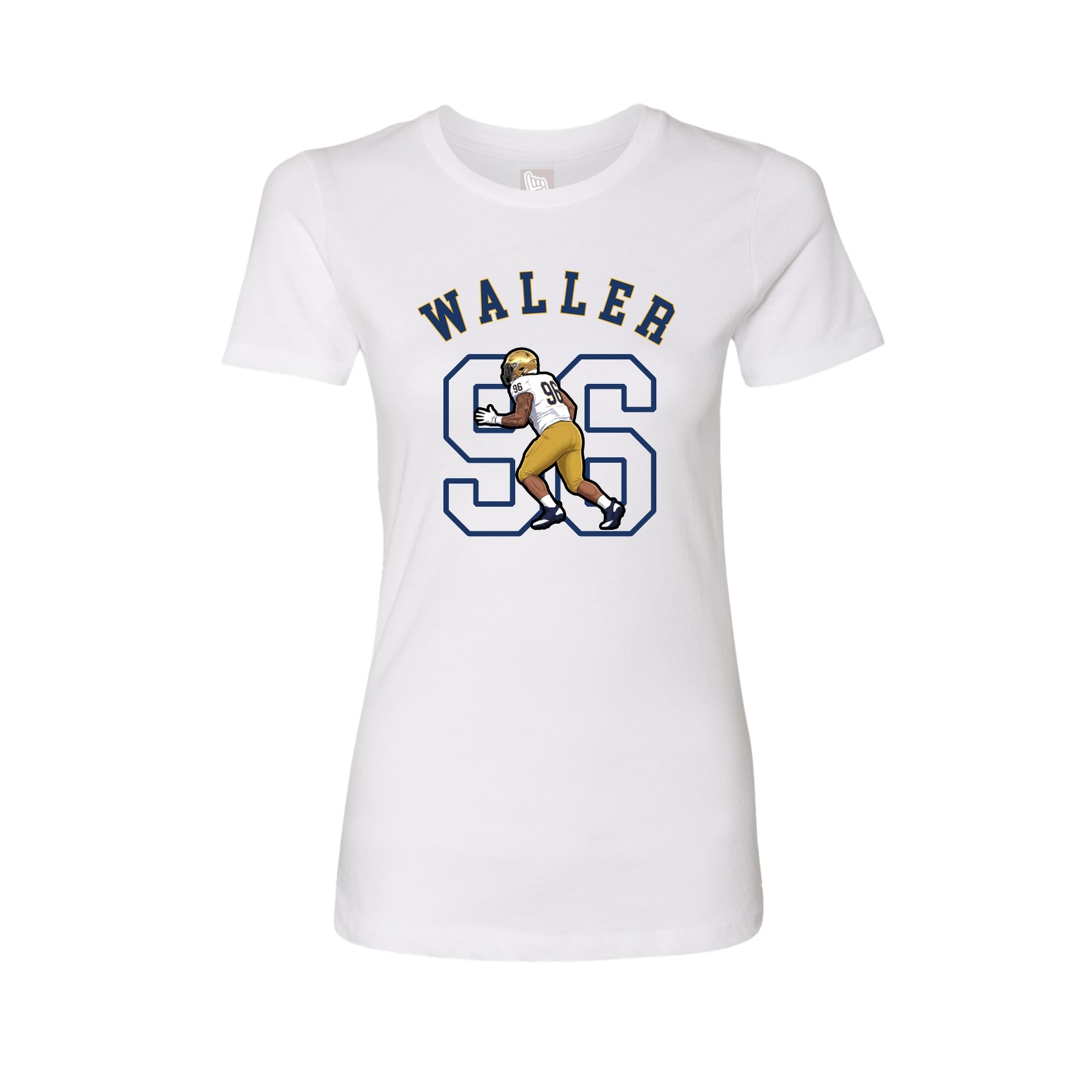 Fitted Women's Tee — Shirsey Arch in White