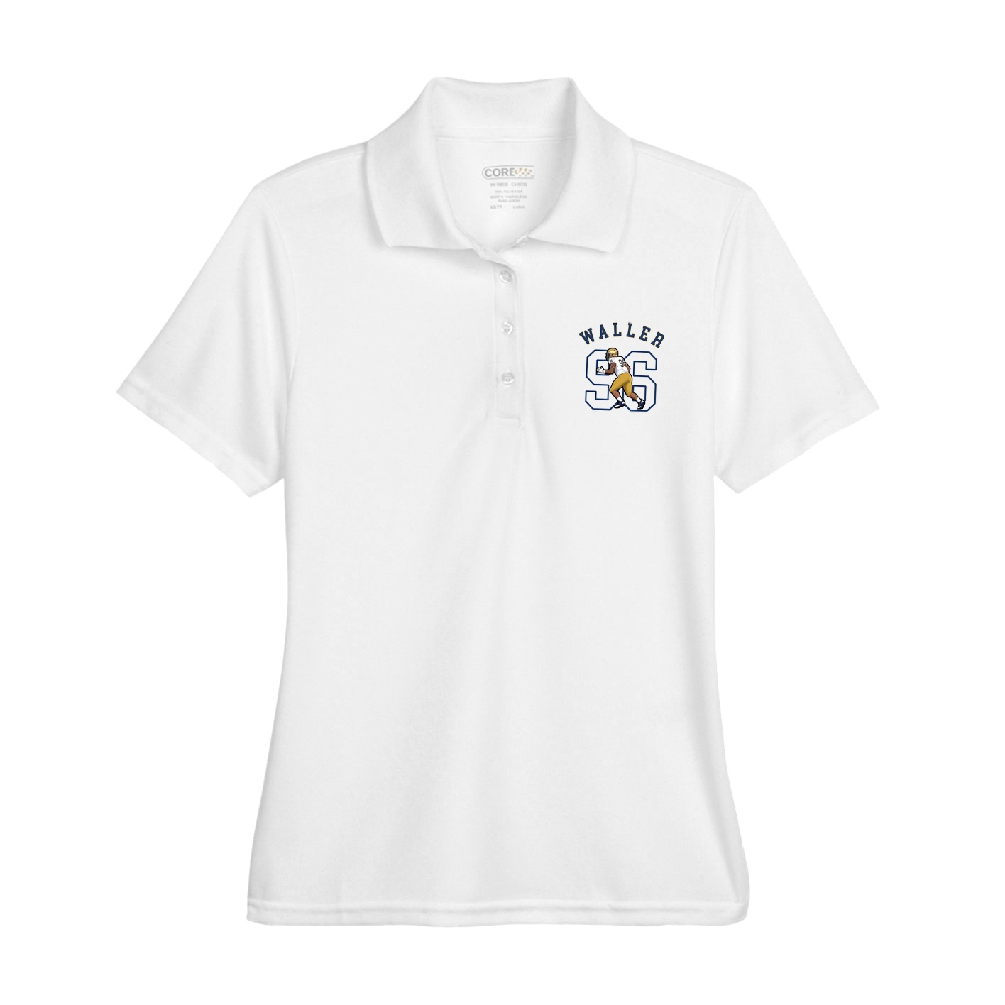 Womens Performance Polo — Shirsey Arch in White