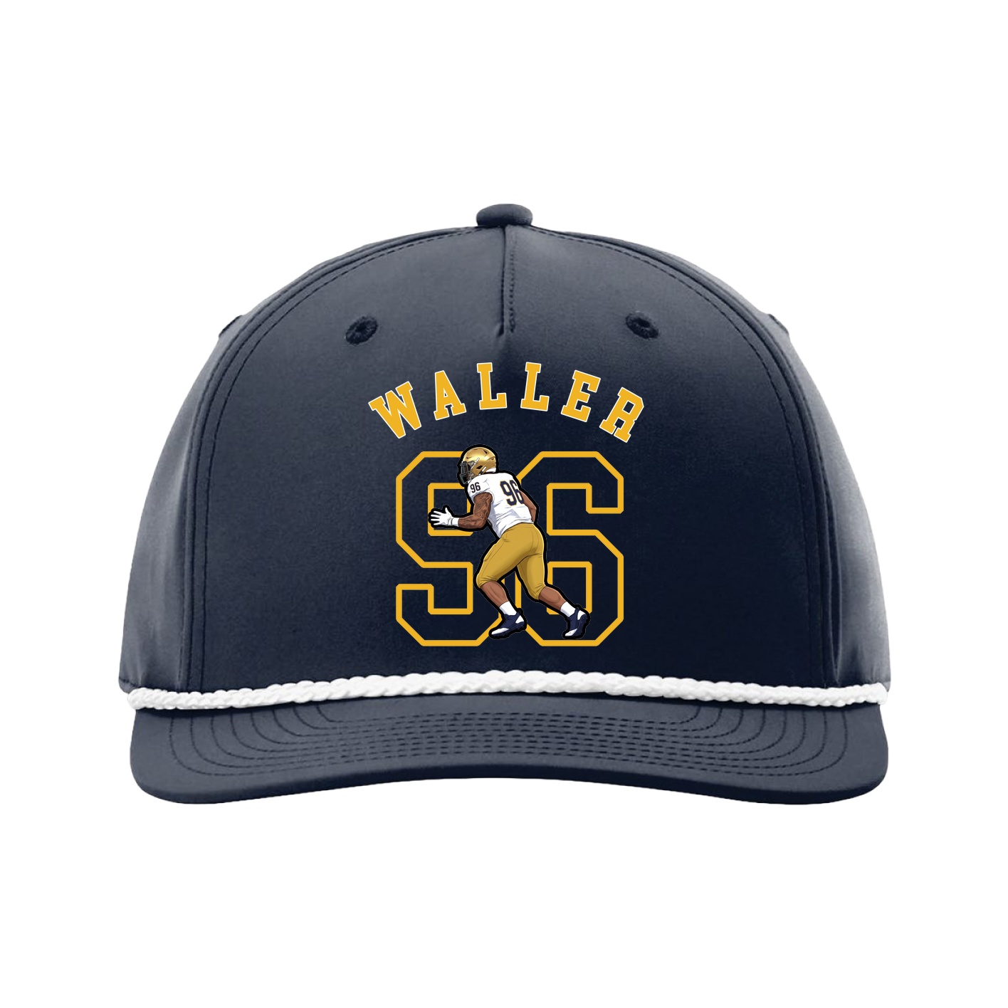 Five-Panel Classic Rope Cap — Shirsey Arch in Navy