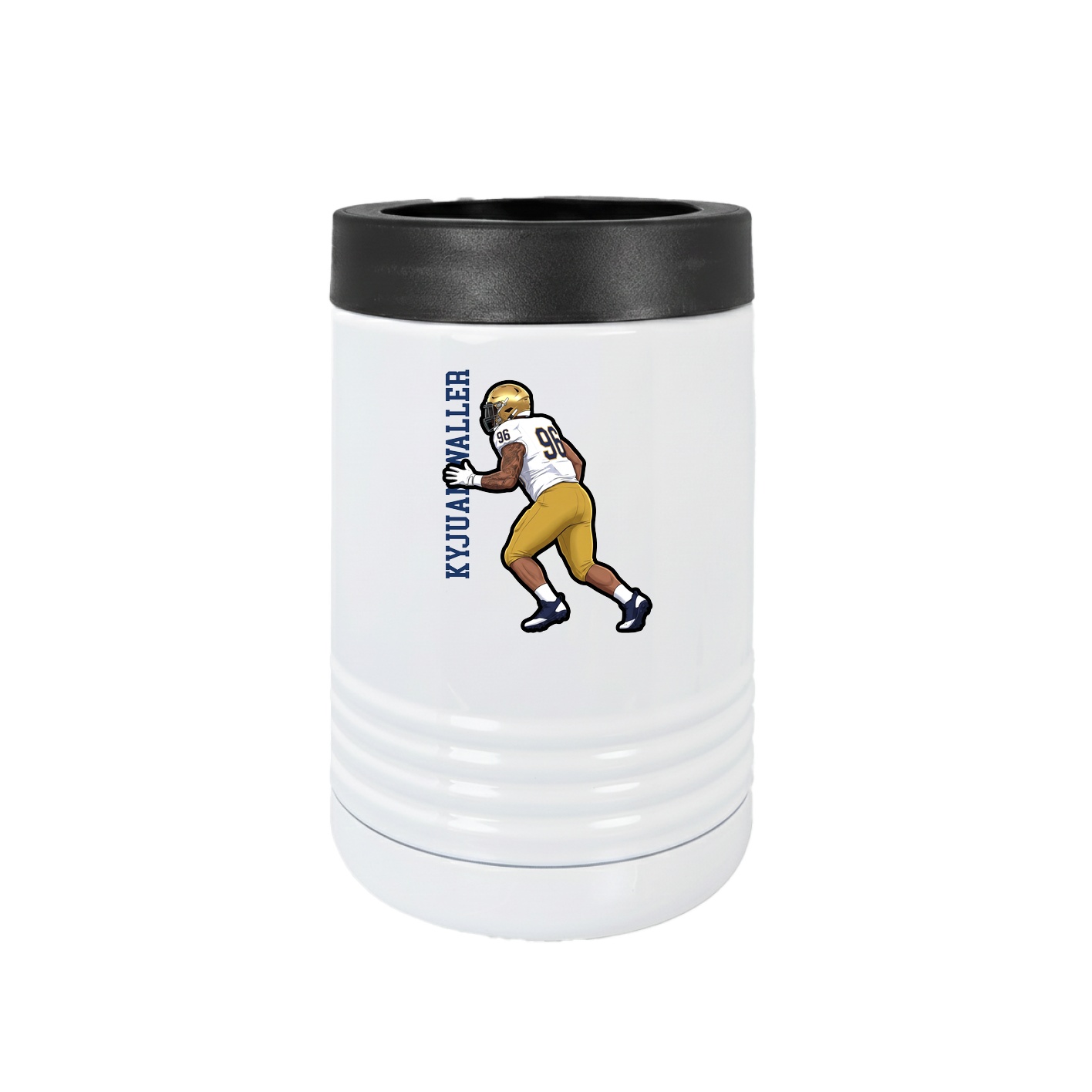 Beverage Holder — Name Vertical in White
