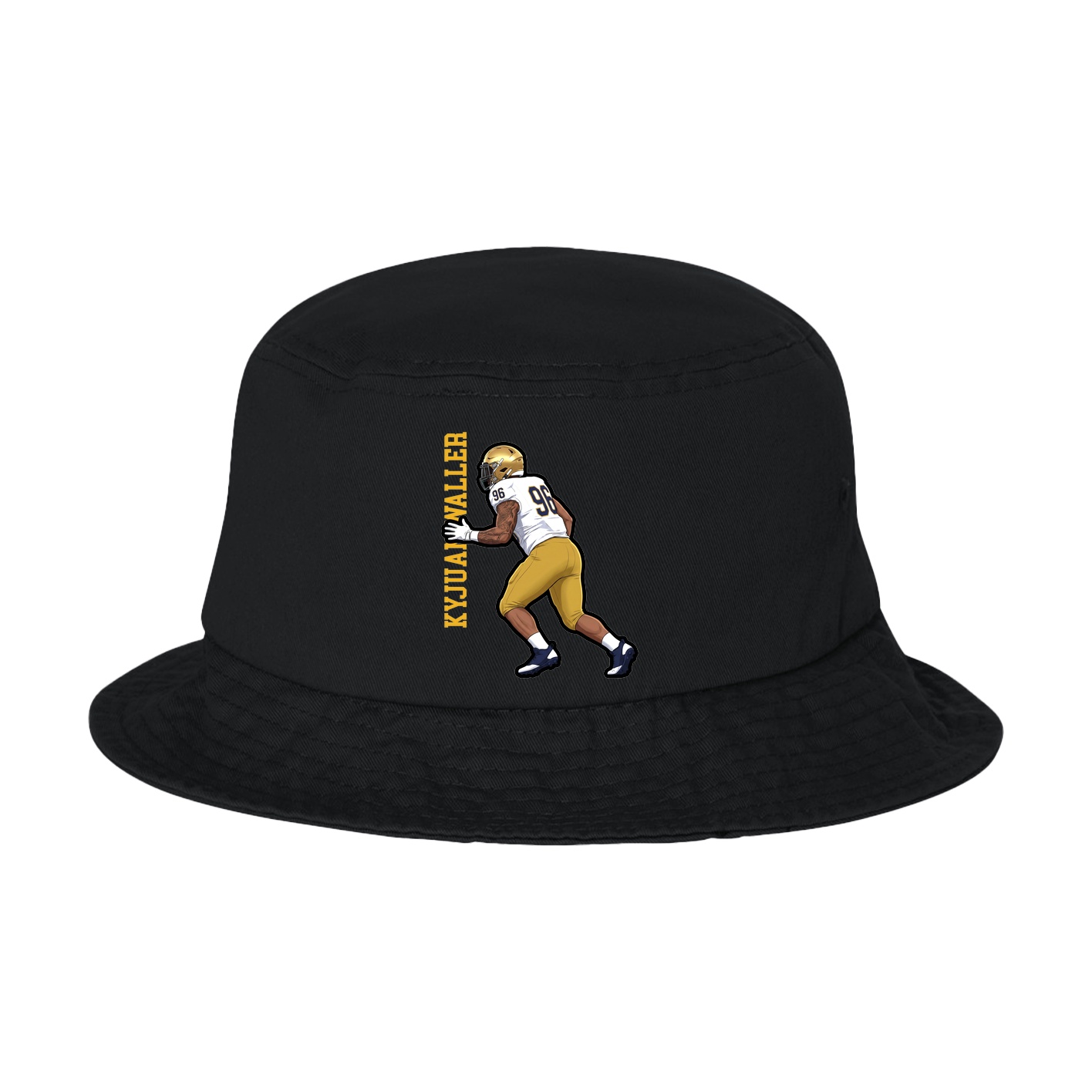 Bucket Cap — Name Vertical in Black