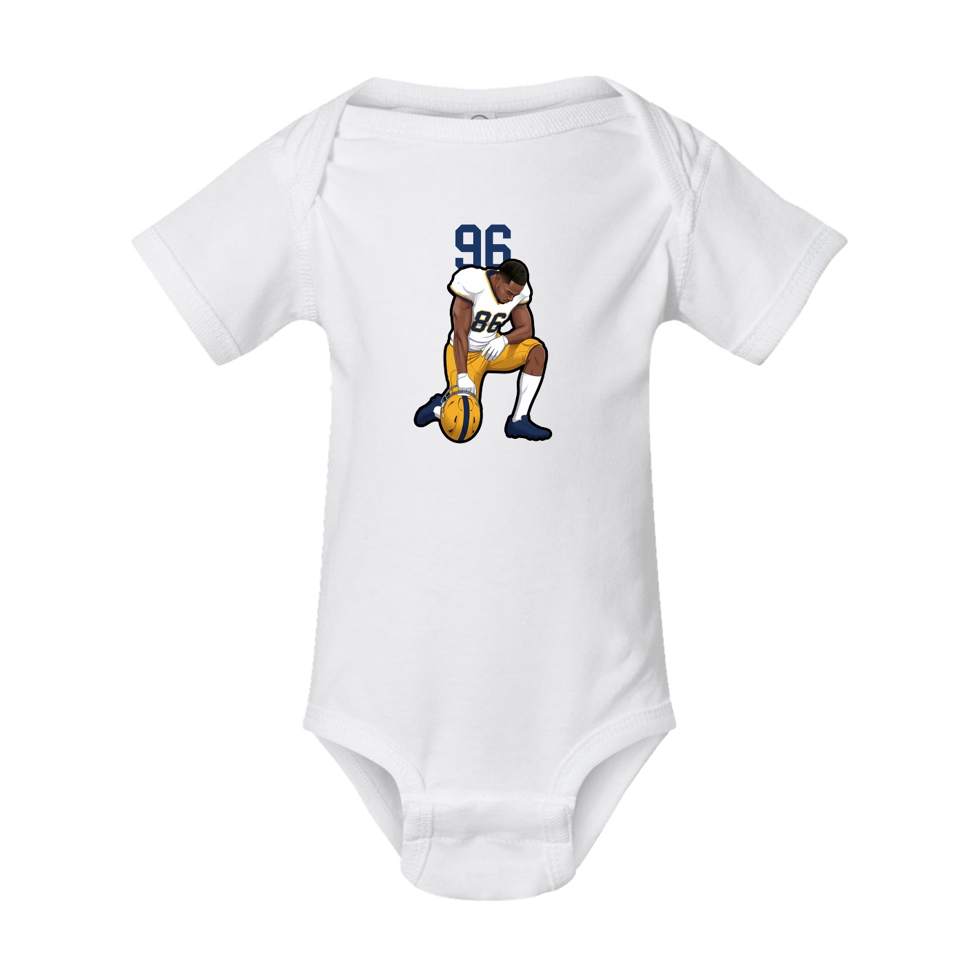 Baby Onesie — Number Top in White