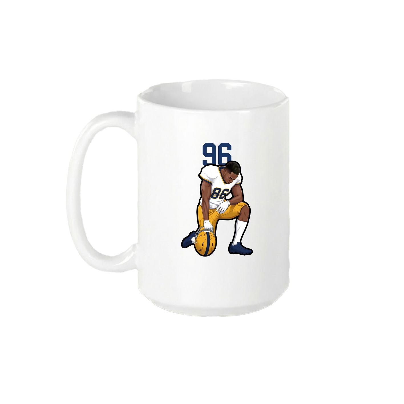 15oz Coffee Mug — Number Top in White