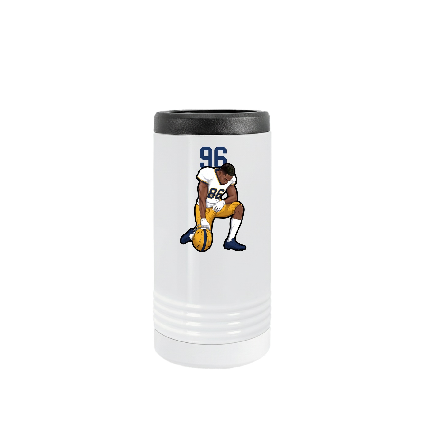 Slim Beverage Holder — Number Top in White