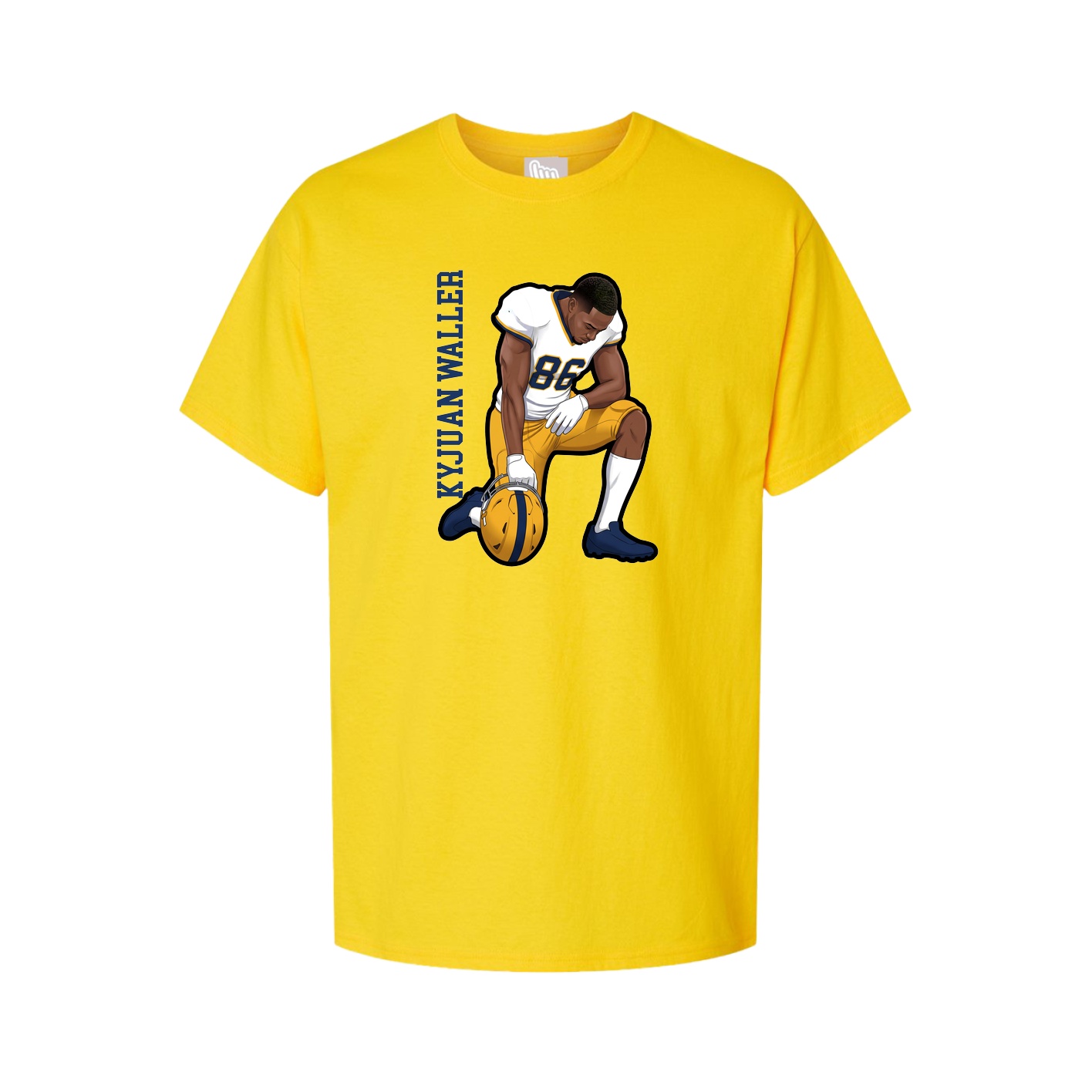 Tee — Name Vertical in Gold