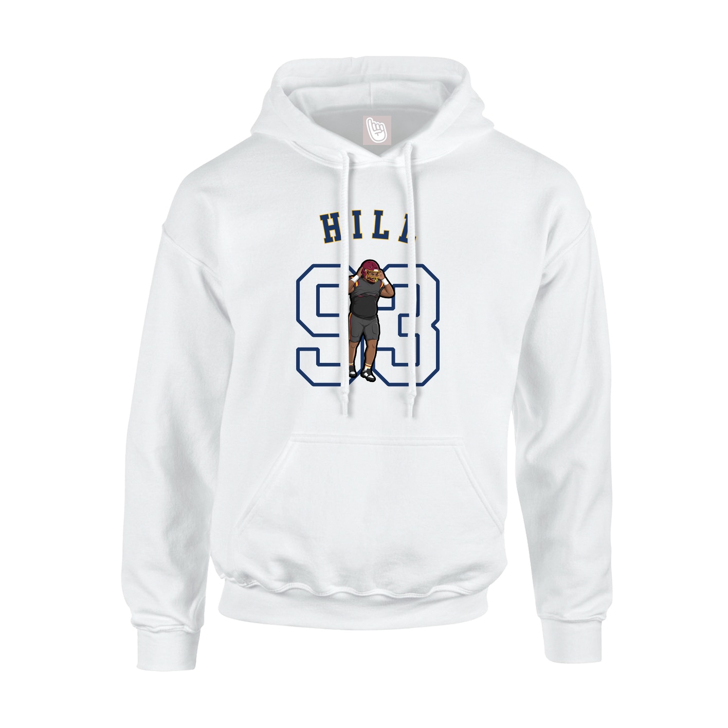 Youth Hoodie — Shirsey Arch in White