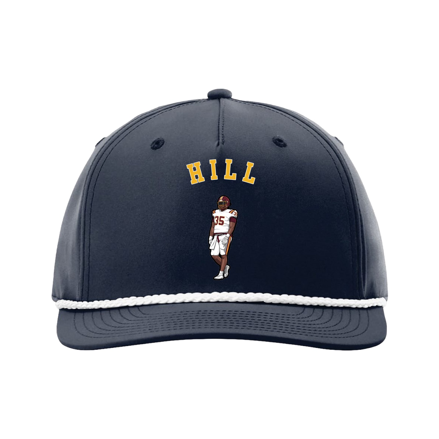 Five-Panel Classic Rope Cap — Shirsey Arch in Navy