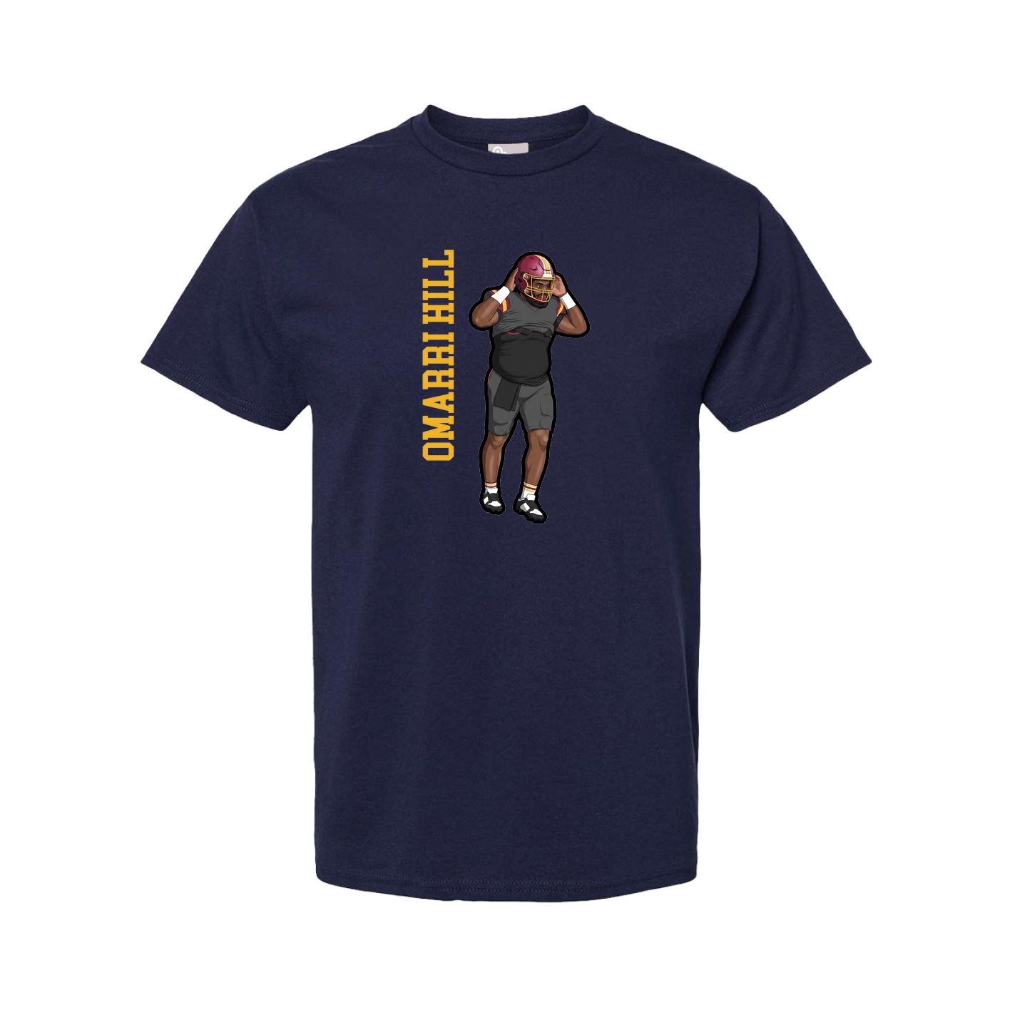 Youth Tee — Name Vertical in Navy