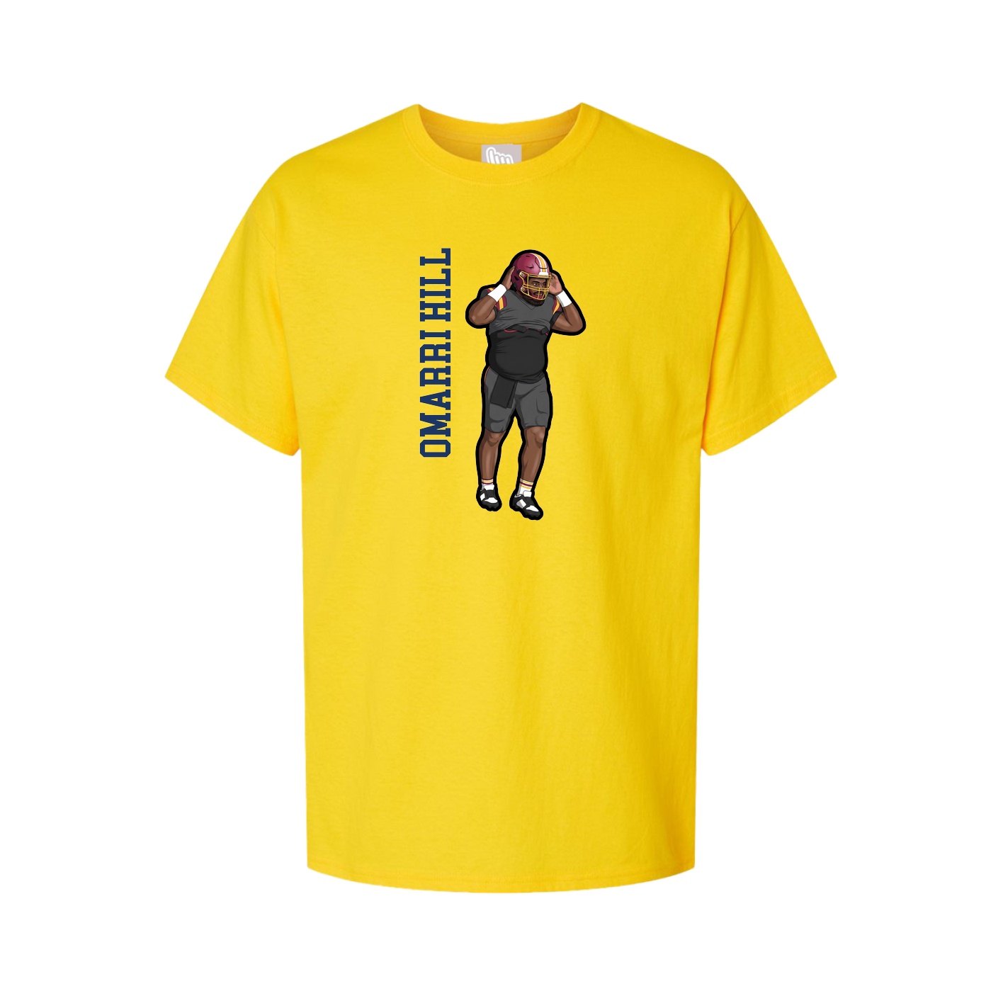 Youth Tee — Name Vertical in Gold