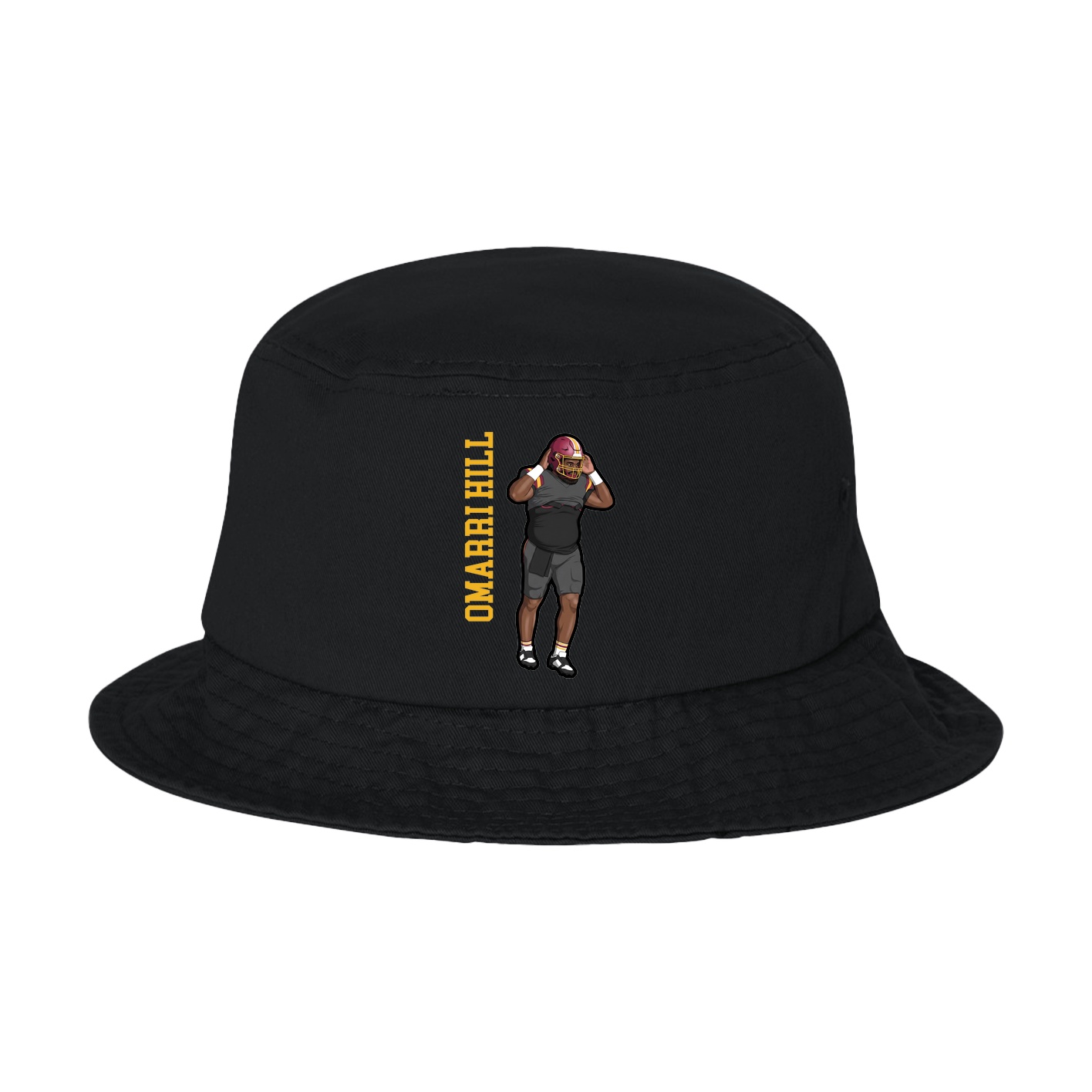 Bucket Cap — Name Vertical in Black