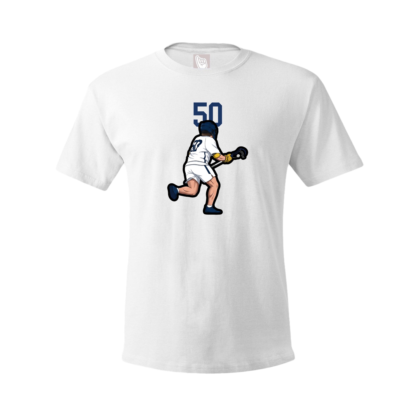 Youth Tee — Number Top in White