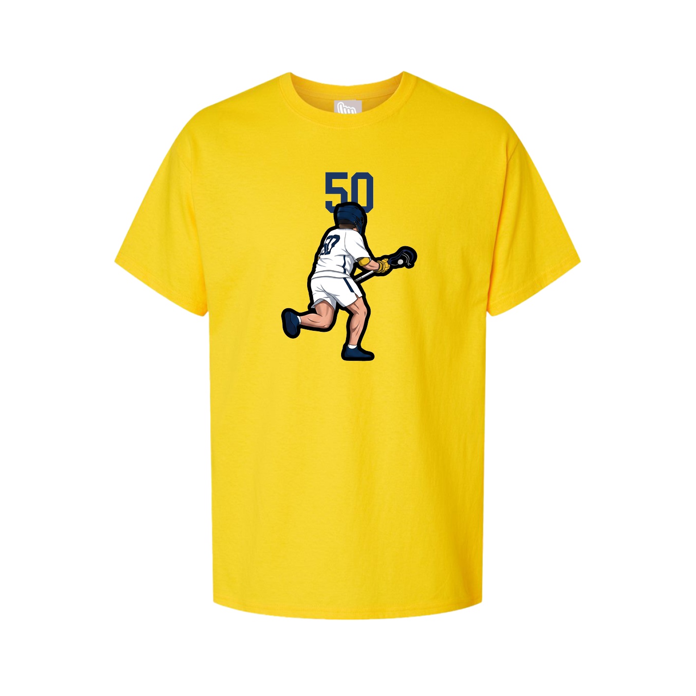 Youth Tee — Number Top in Gold