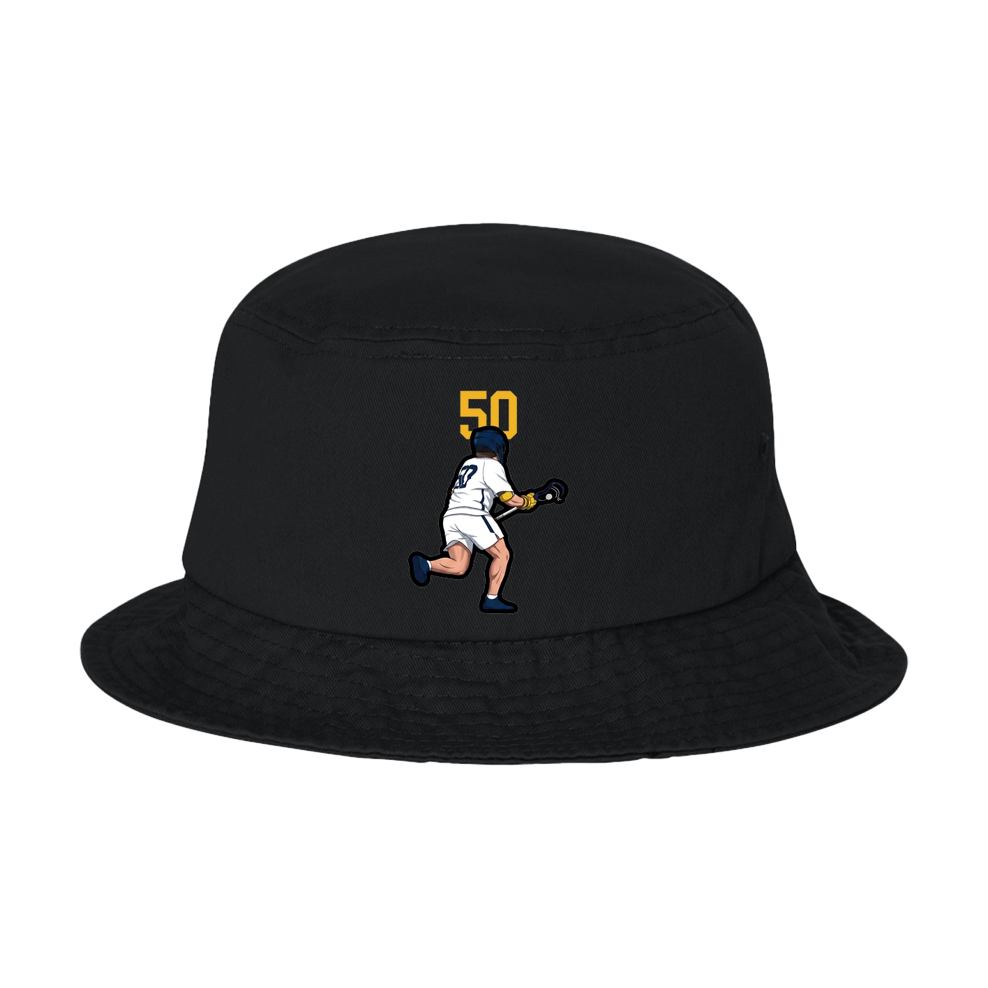 Bucket Cap — Number Top in Black