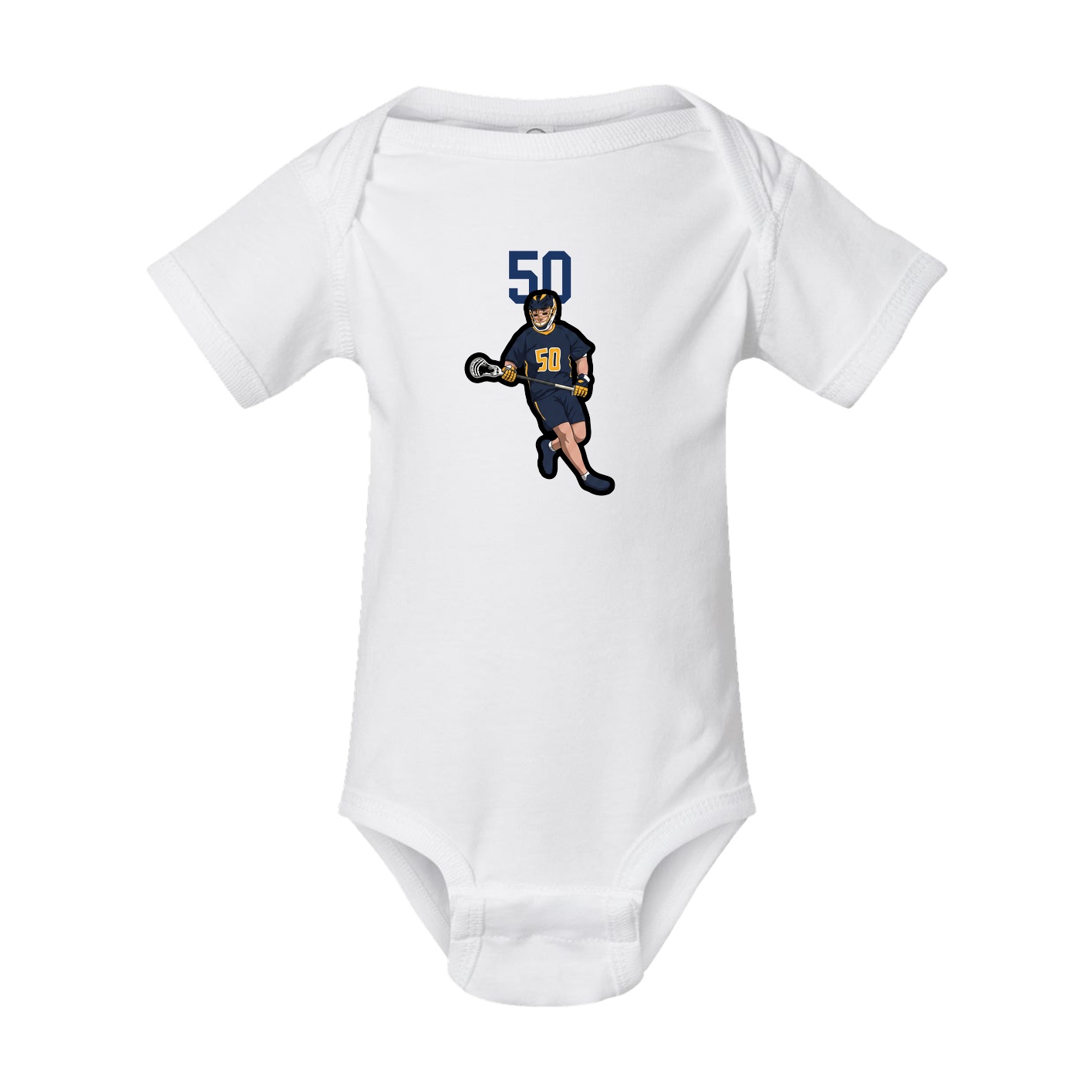 Baby Onesie — Number Top in White