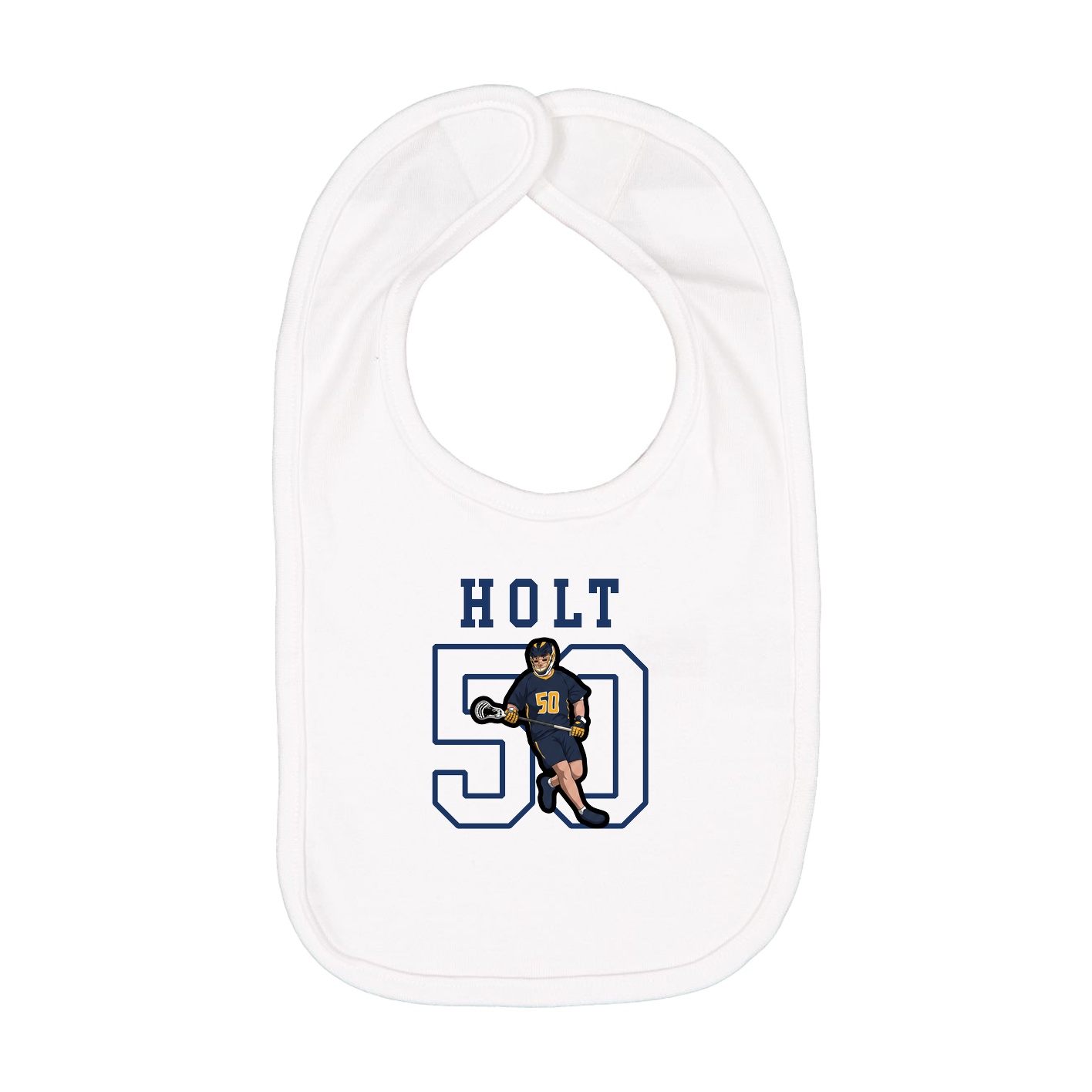 Infant Bib — Shirsey in White