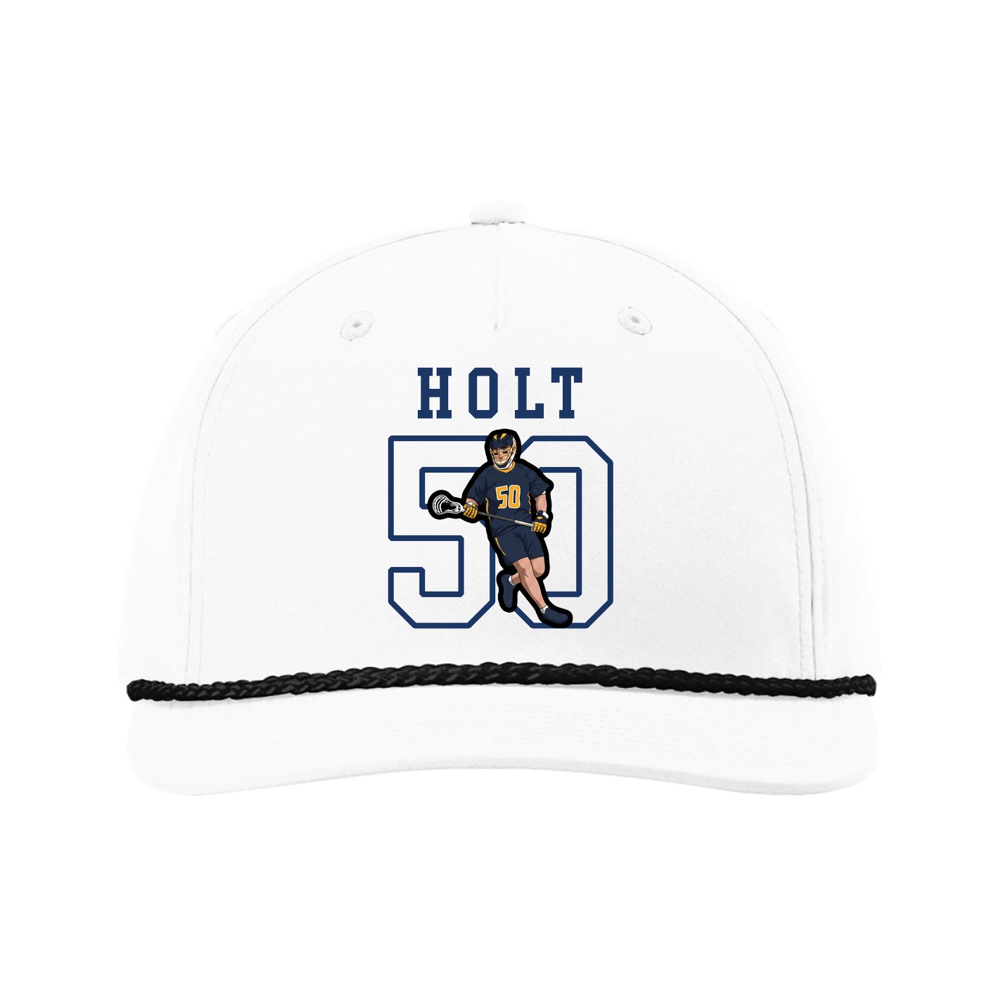 Five-Panel Classic Rope Cap — Shirsey in White