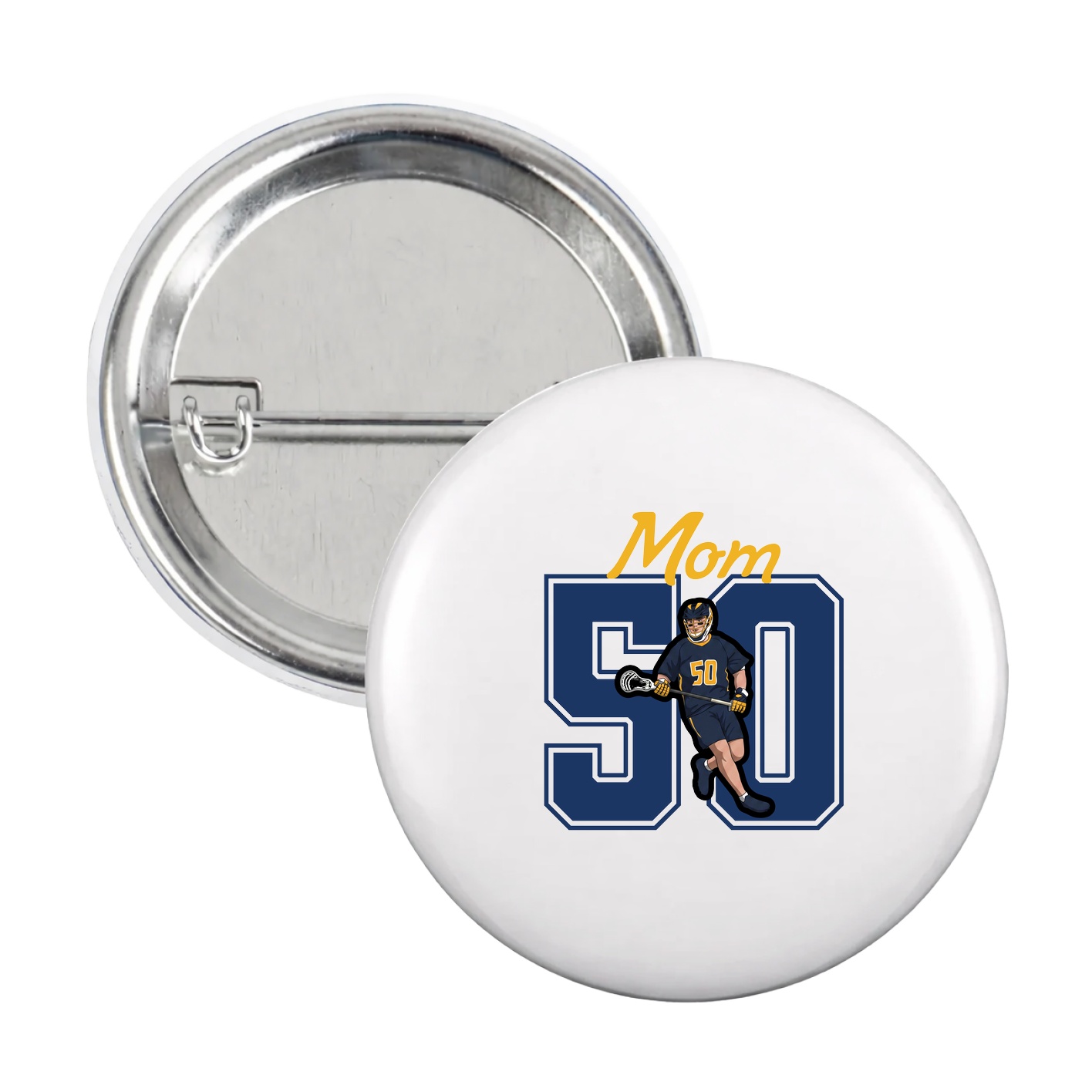 Game Day Button — Mothers Day Shirsey in White