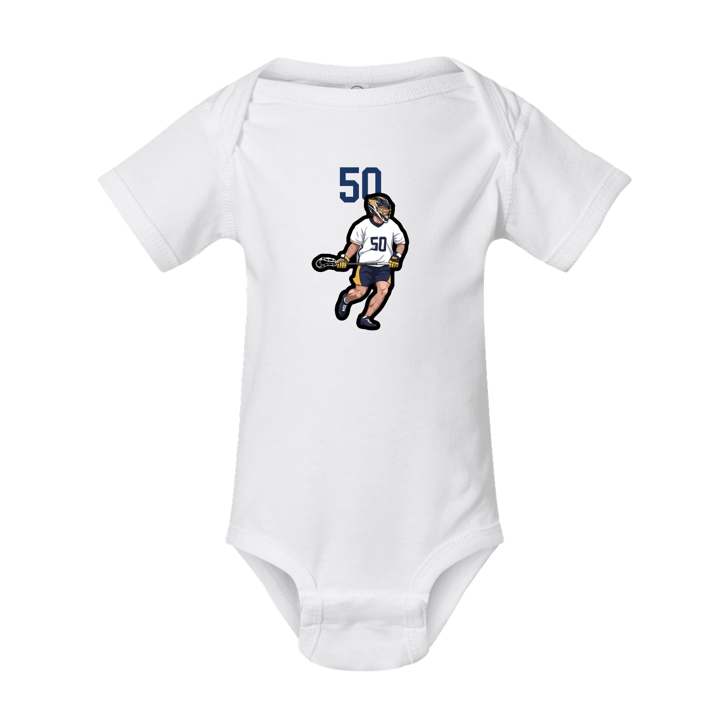 Baby Onesie — Number Top in White