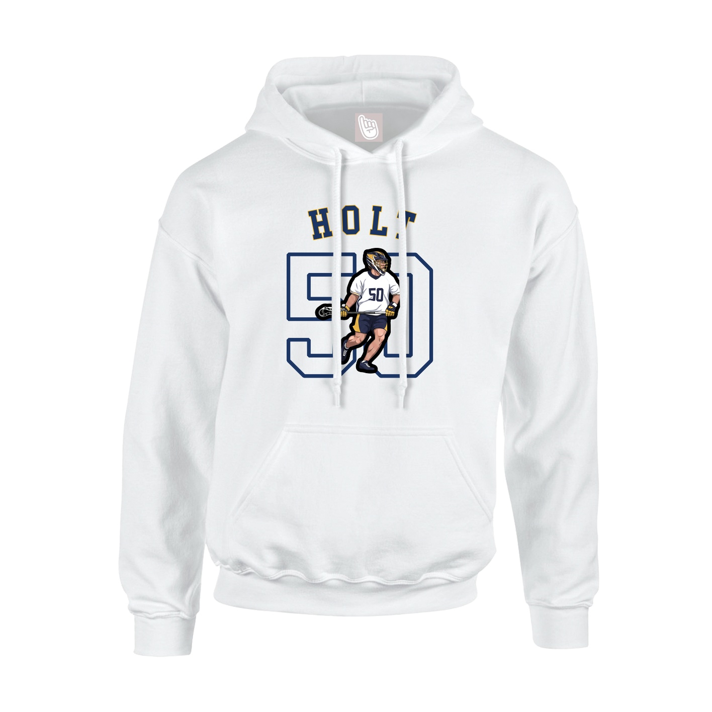 Youth Hoodie — Shirsey Arch in White