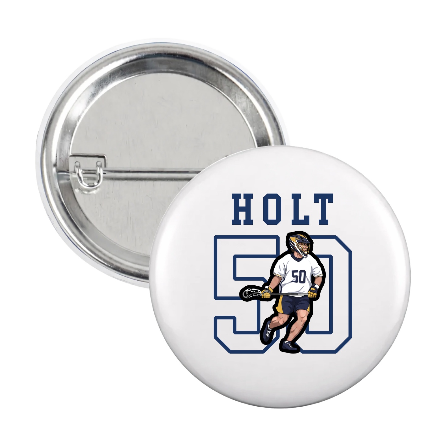Game Day Button — Shirsey in White