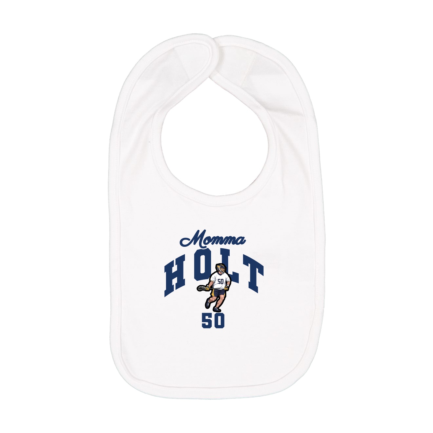 Infant Bib — Mothers Day Arch in White