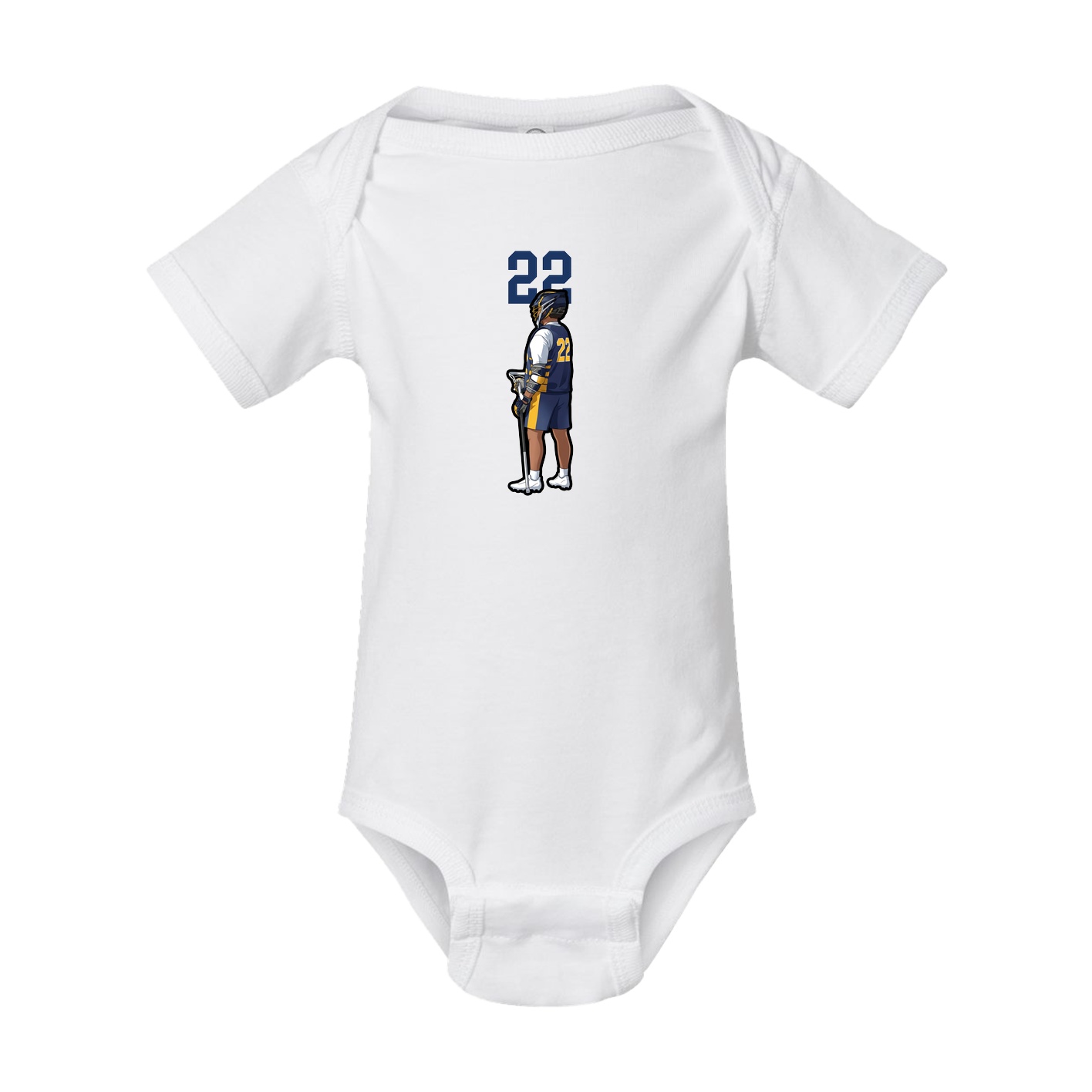 Baby Onesie — Number Top in White