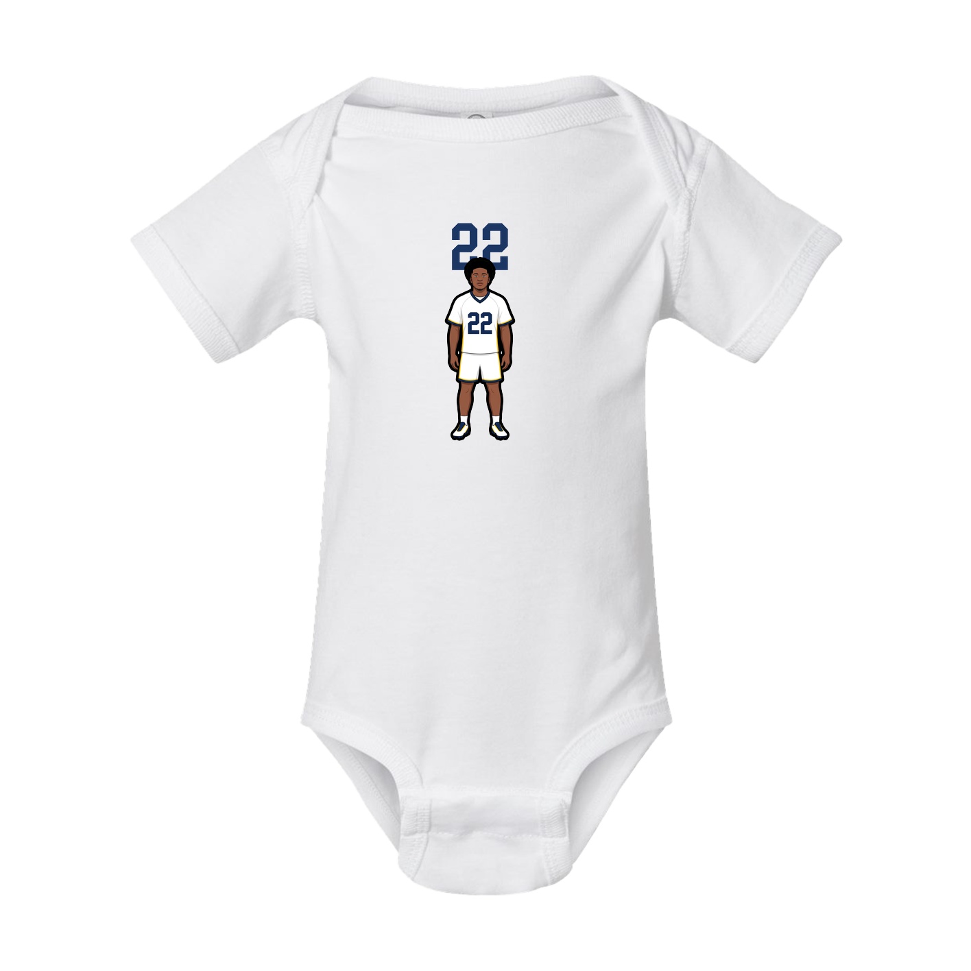 Baby Onesie — Number Top in White