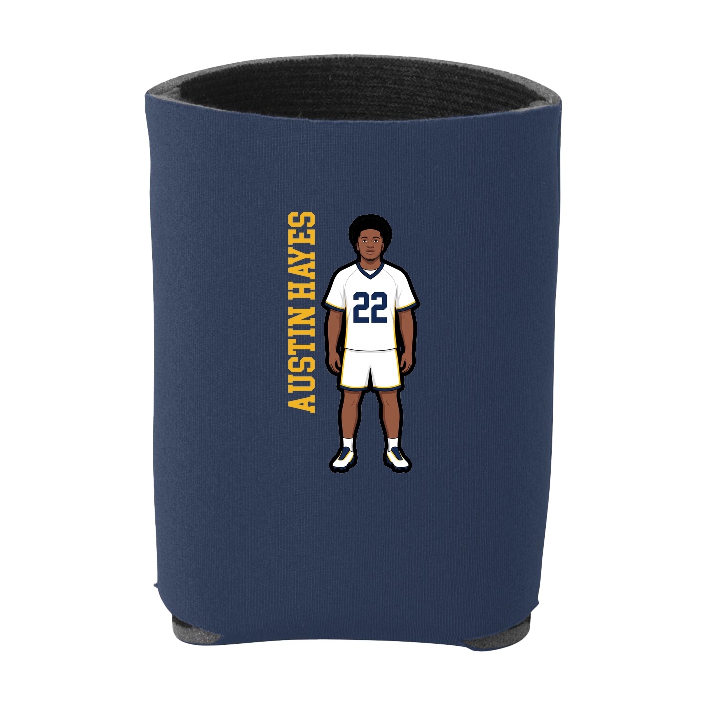 Can Holder — Name Vertical in Navy
